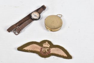 A WWI ERA FLYERS WRIST COMPASS