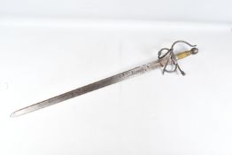 A SPANISH TOLEDO EL CID SWORD, this has no markings on the blade and all the decoration appears to