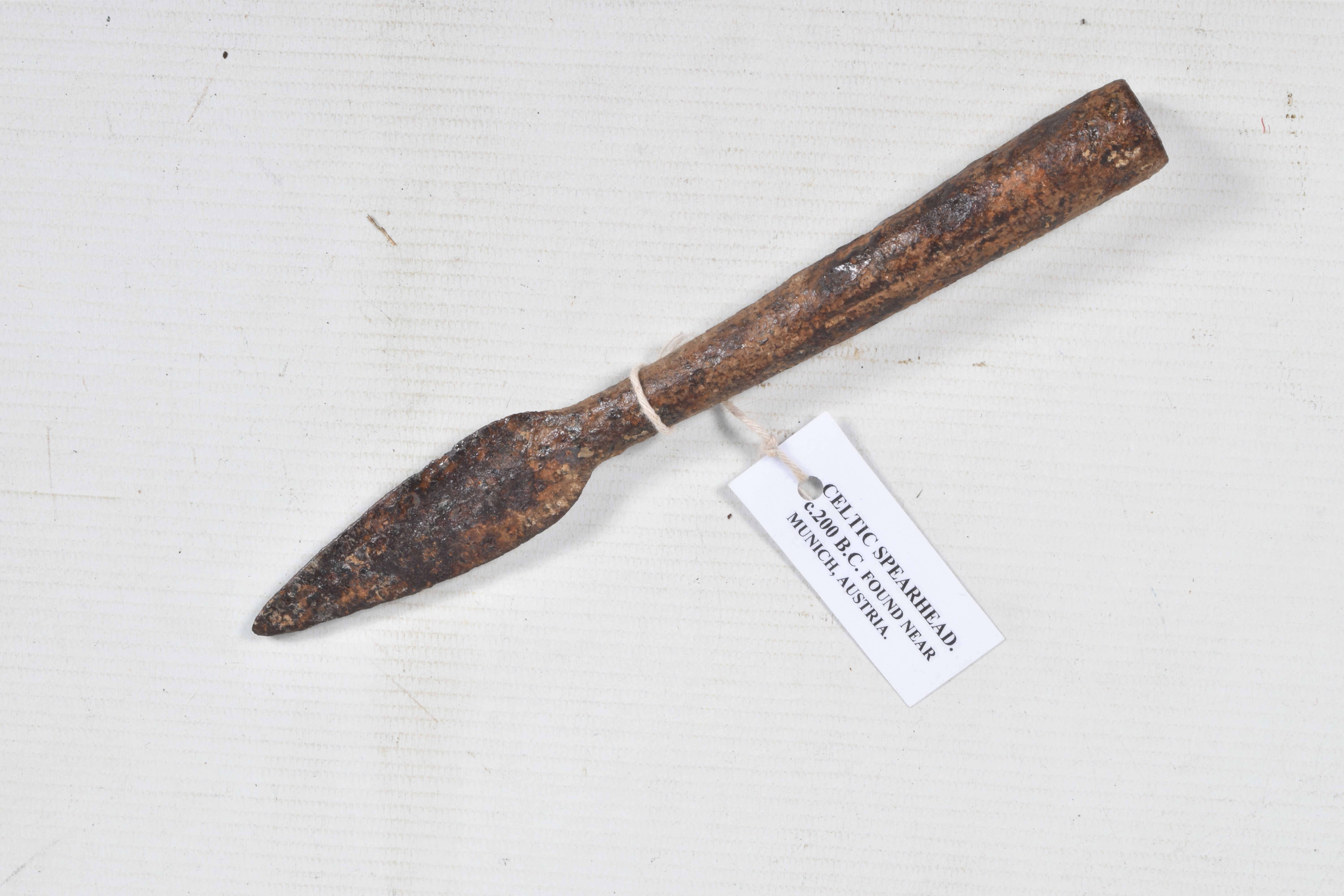 TWO ANCIENT WEAPONS, to include an axe head and a Celtic spearhead, the axe head is believed to be - Image 7 of 14