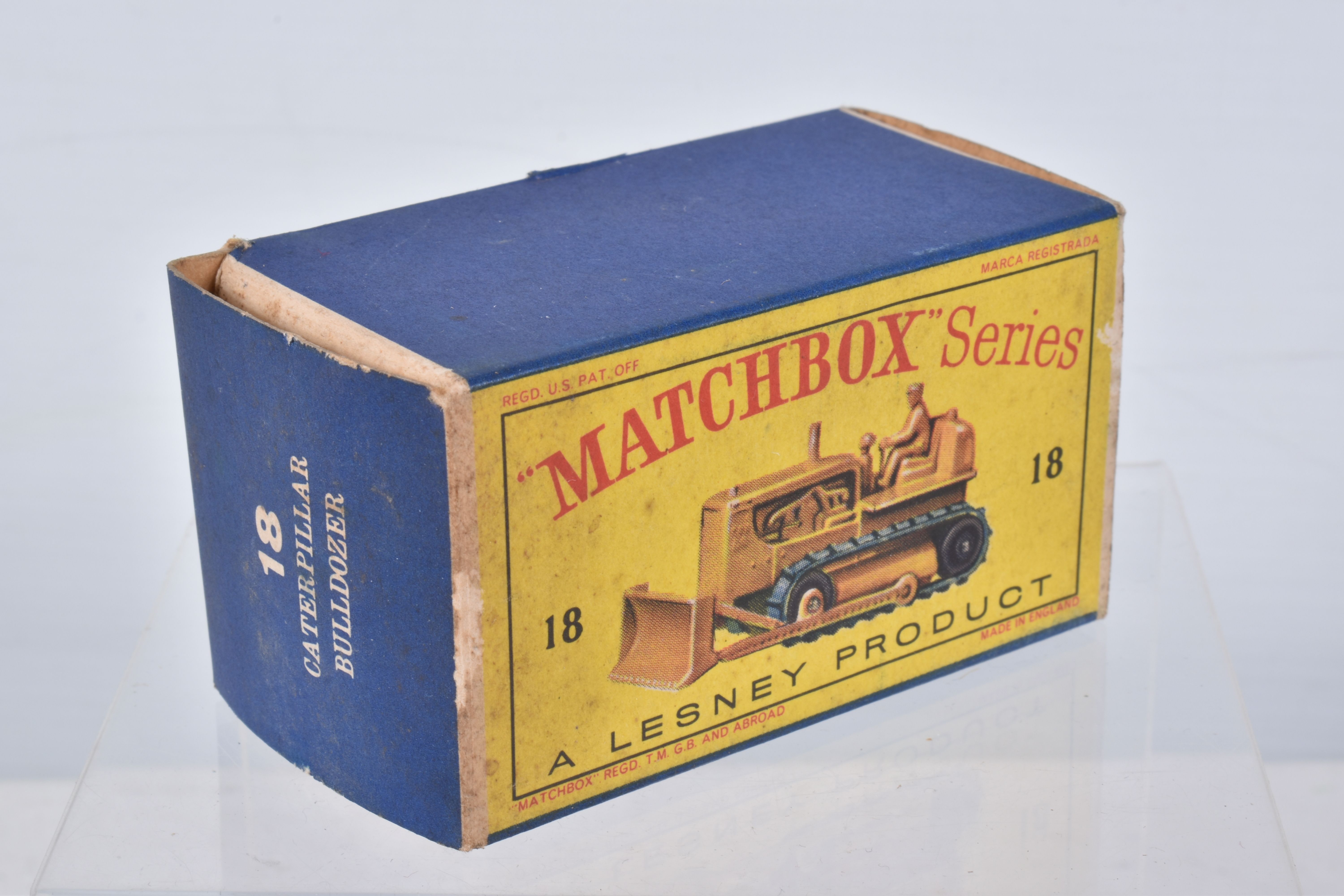 FOUR BOXED MATCHBOX SERIES DIECAST CONSTRUCTION VEHICLES, Caterpillar Bulldozer, No.18, green - Image 3 of 25