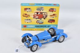 A BOXED CORGI TOYS COMMER CONSTRUCTOR GIFT SET No.24, missing bench seat but otherwise complete