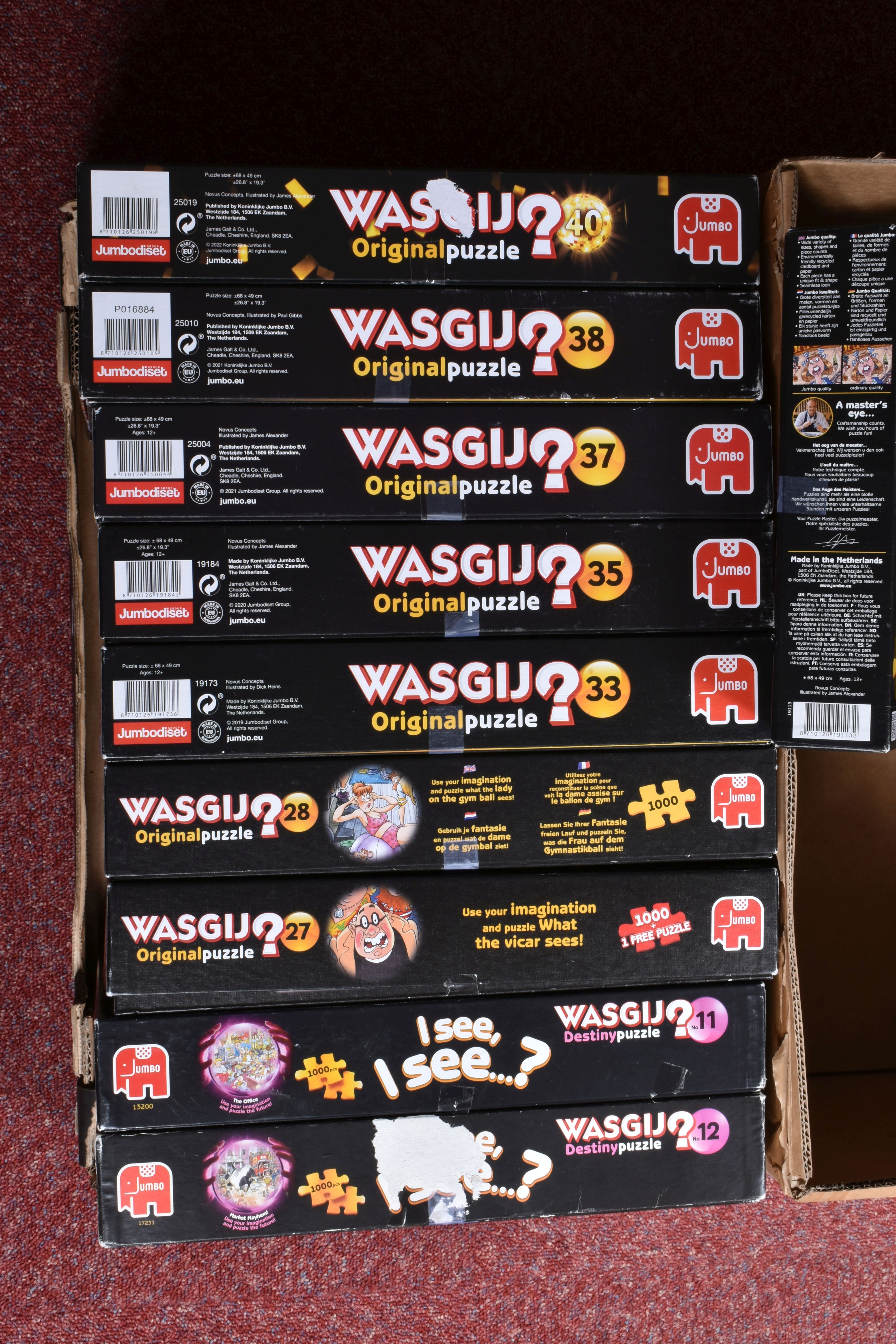 A COLLECTION OF BOXED JUMBO WASGIJ JIGSAW PUZZLES, including examples from the Original, Destiny, - Image 3 of 4