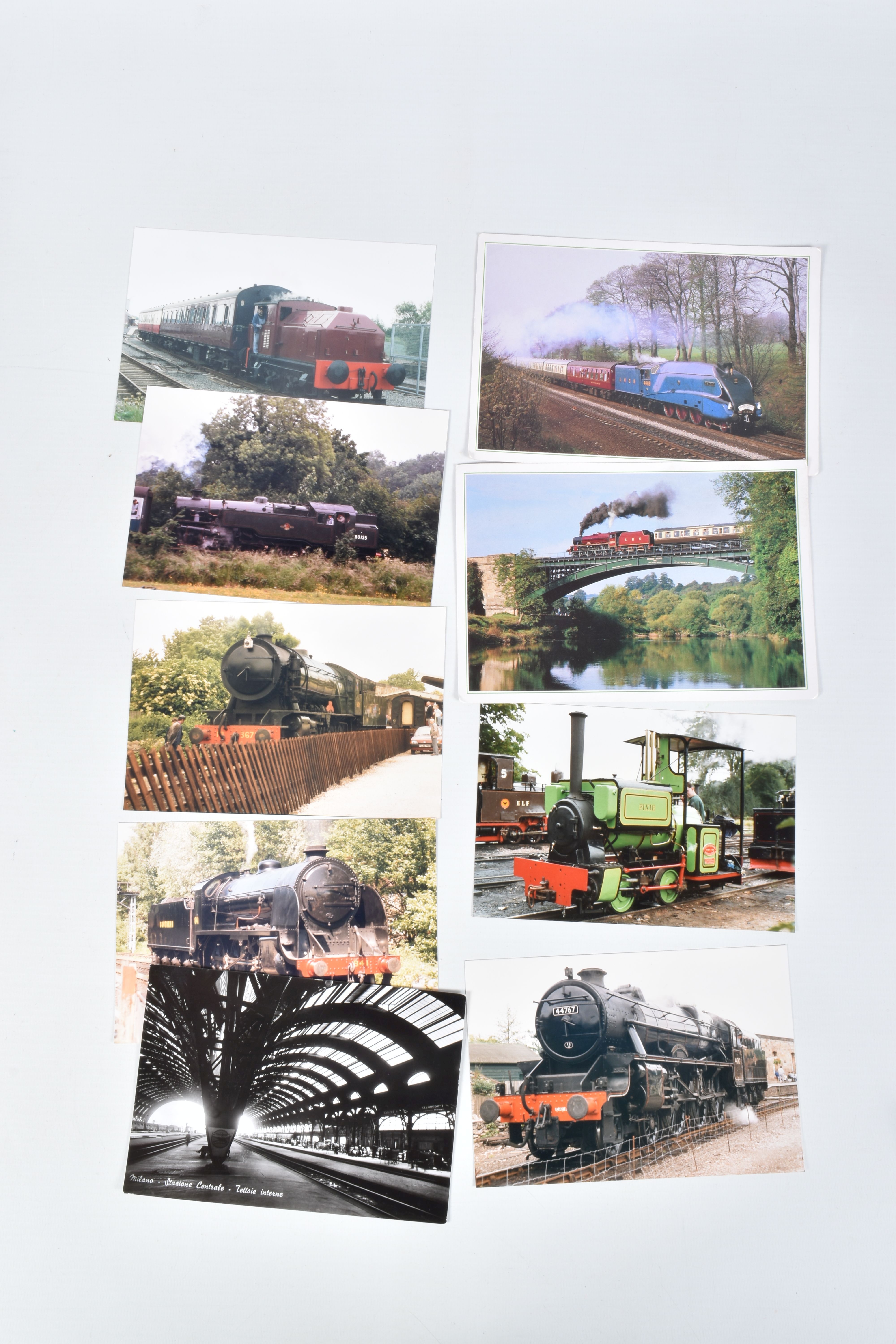 A LARGE COLLECTION OF POSTCARDS, APPROXIMATLEY 500, to includes postcards relating to trains, also - Image 5 of 10