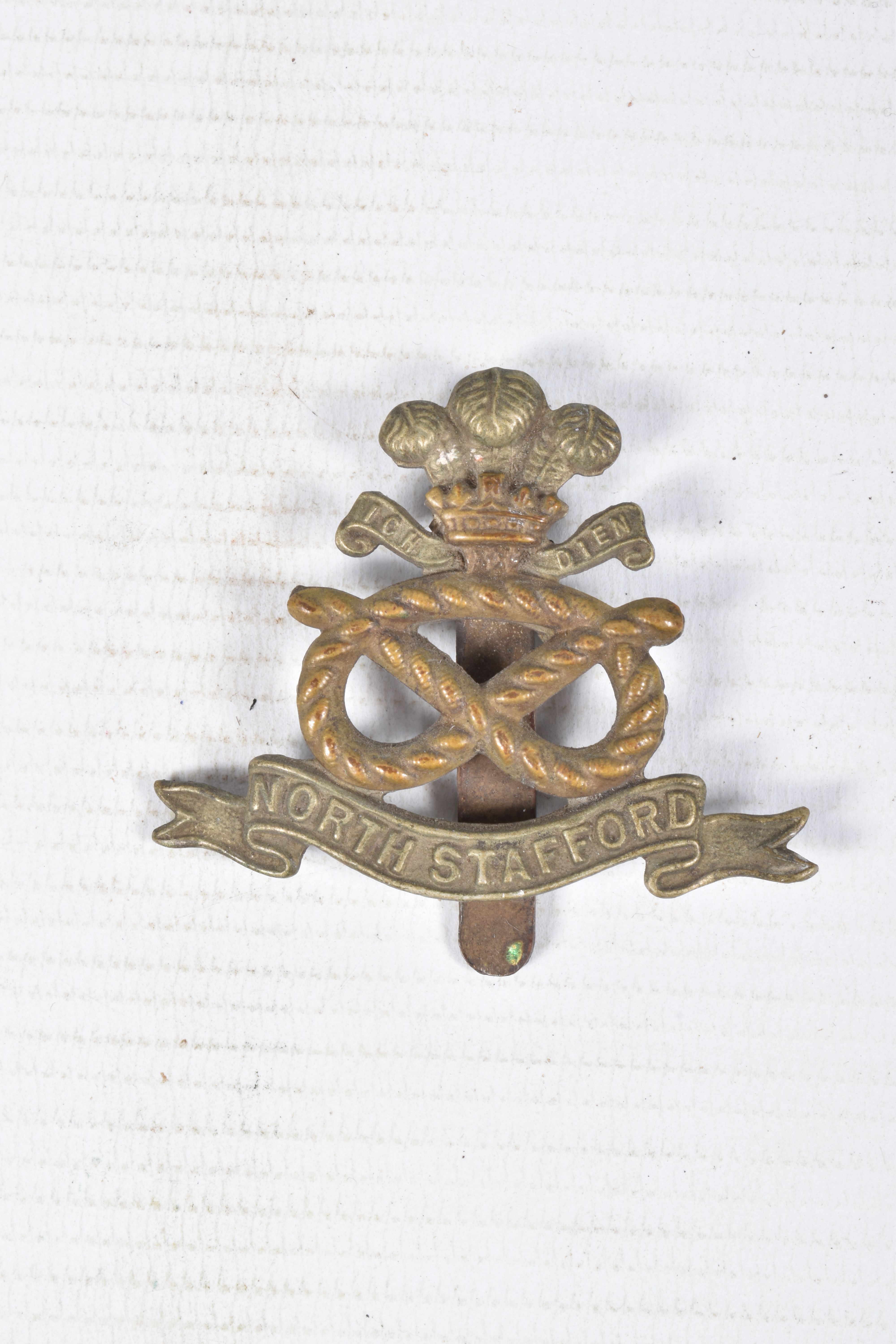 A WWI PAIR OF DURHAM LIGHT INFANTRY MEDALS AND TWO CAP BADGES, the medals are both correctly named - Image 2 of 15