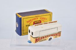 A BOXED MOKO LESNEY MATCHBOX SERIES MOBILE CANTEEN,No.74, white/cream body, light blue base and