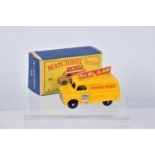 BOXED MATCHBOX SERIES DIECAST BEDFORD CA 'EVENING NEWS' VAN, No.42, rarer version with black plastic