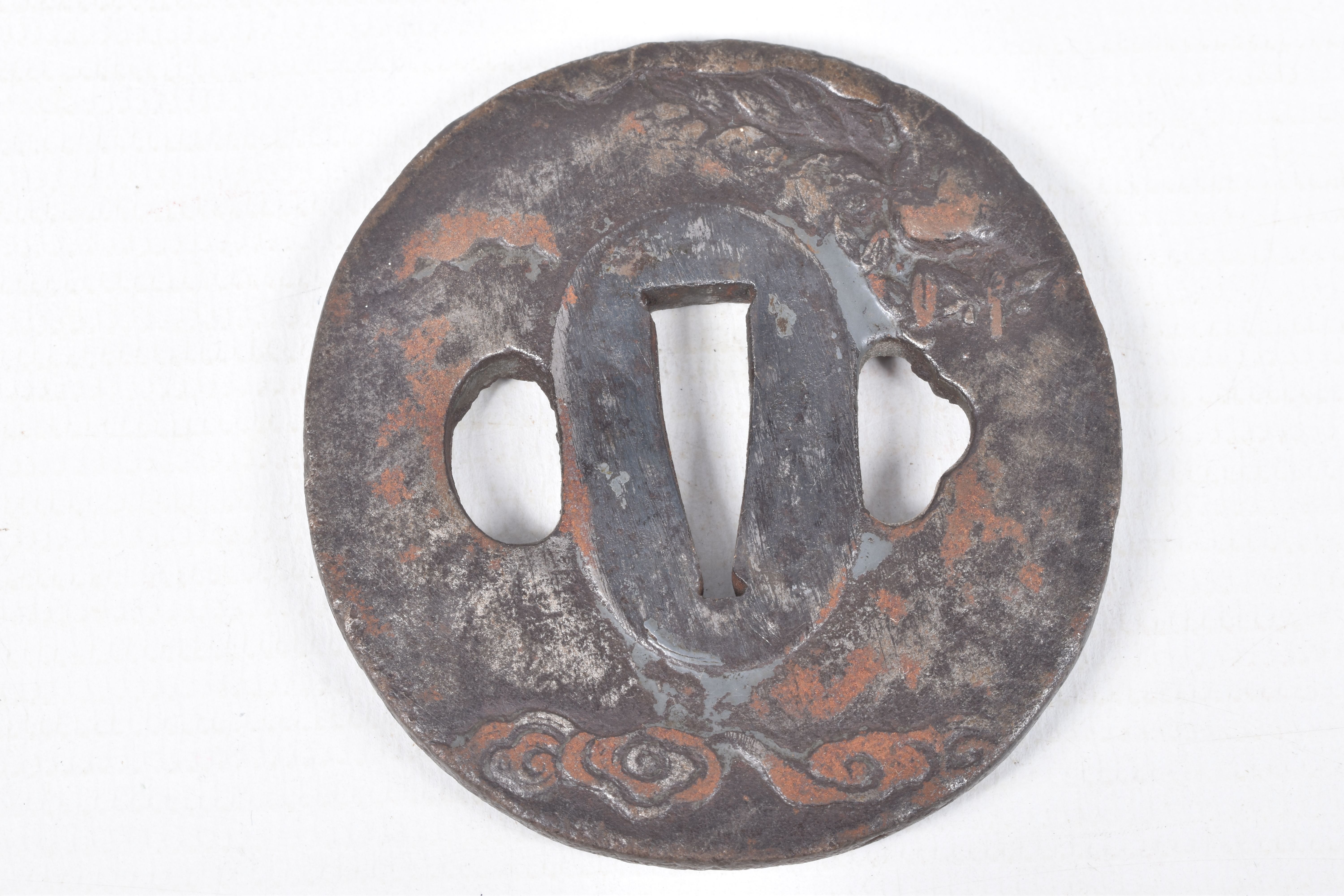 A BELLIEVED TO BE 18TH CENTURY JAPANESE WAKIZASHI SWORD, worn blade, the tsuba cast with birds, - Image 30 of 36