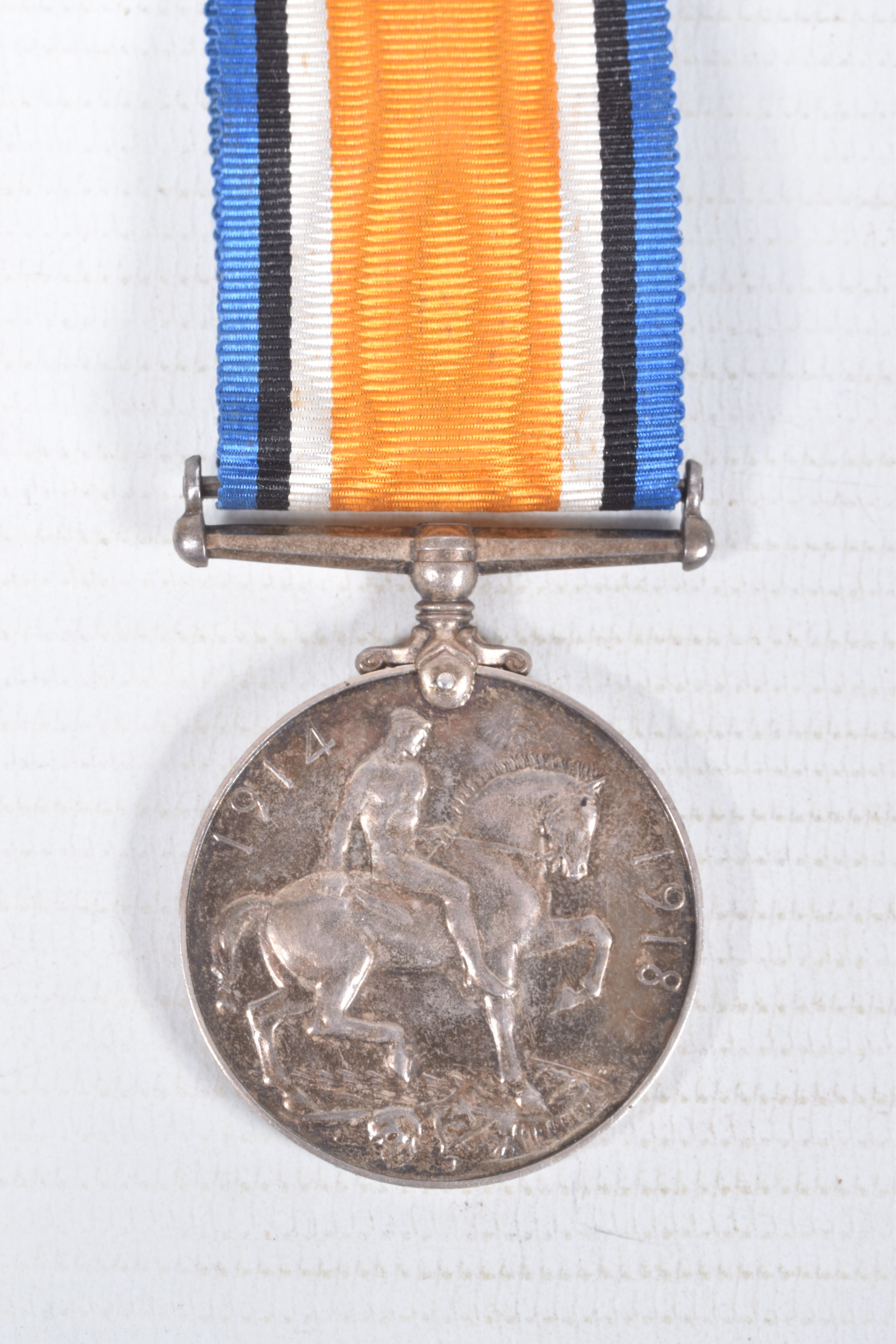 A PAIR OF WWI MEDALS AND FOUR WWII MEDALS, the WWI medals are correctly named to private 99551 Afred - Image 5 of 13