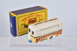 A BOXED MOKO LESNEY MATCHBOX SERIES MOBILE CANTEEN,No.74, white/cream body, light blue base and