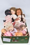 A COLLECTION OF MID 20TH CENTURY PEDIGREE HARD PLASTIC AND VINYL DOLLS, assorted types and sizes,