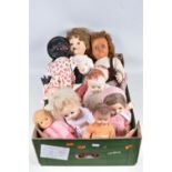 A COLLECTION OF MID 20TH CENTURY PEDIGREE HARD PLASTIC AND VINYL DOLLS, assorted types and sizes,