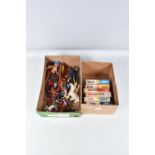 A QUANTITY OF BOXED AND UNBOXED ASSORTED PLASTIC FIGURES, mainly Knight, Red Indian, Cowboy and