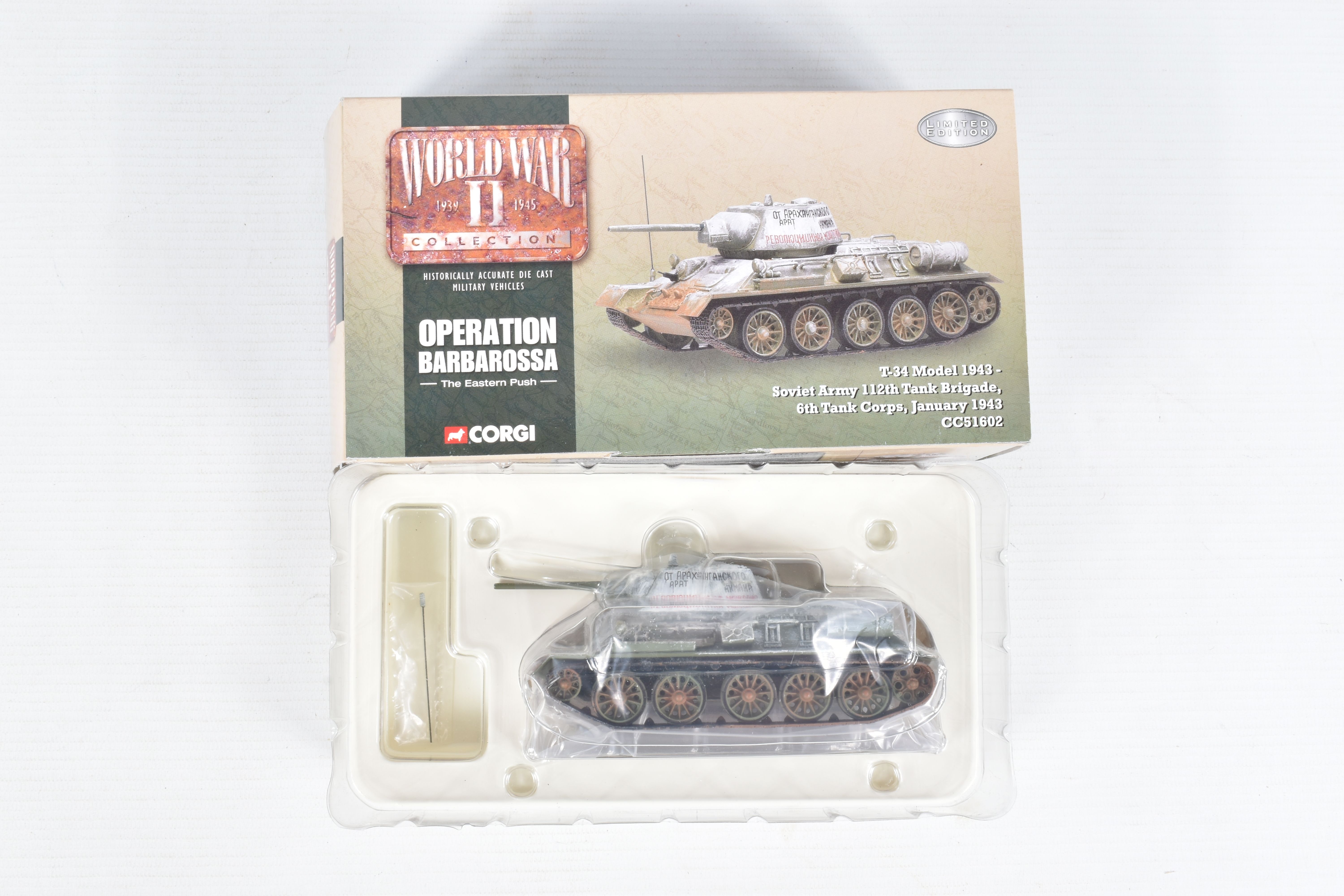 FOUR BOXED CORGI DIECAST MILITARY VEHICLES, the first a WWII Collection The Desert Campaigns of - Image 4 of 6
