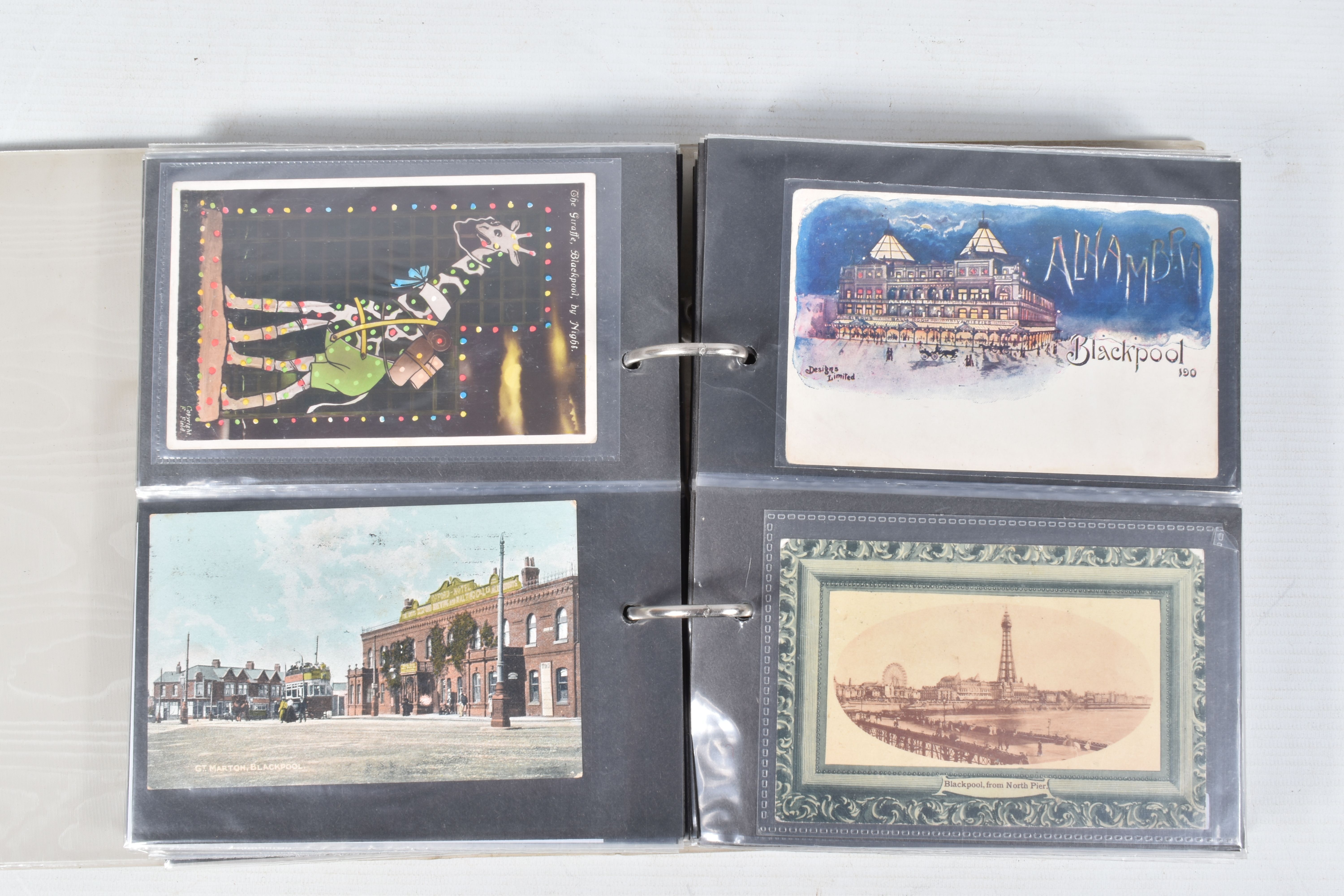 FIVE POSTCARD ALBUMS OF BLACKPOOL each containing approximately 150-200 cards per album, the - Image 10 of 11