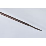 A LARGE 19TH CENTURY BOARDING STYLE PIKE/ CAVALRY LANCE, featuring an ash shaft with an off centre