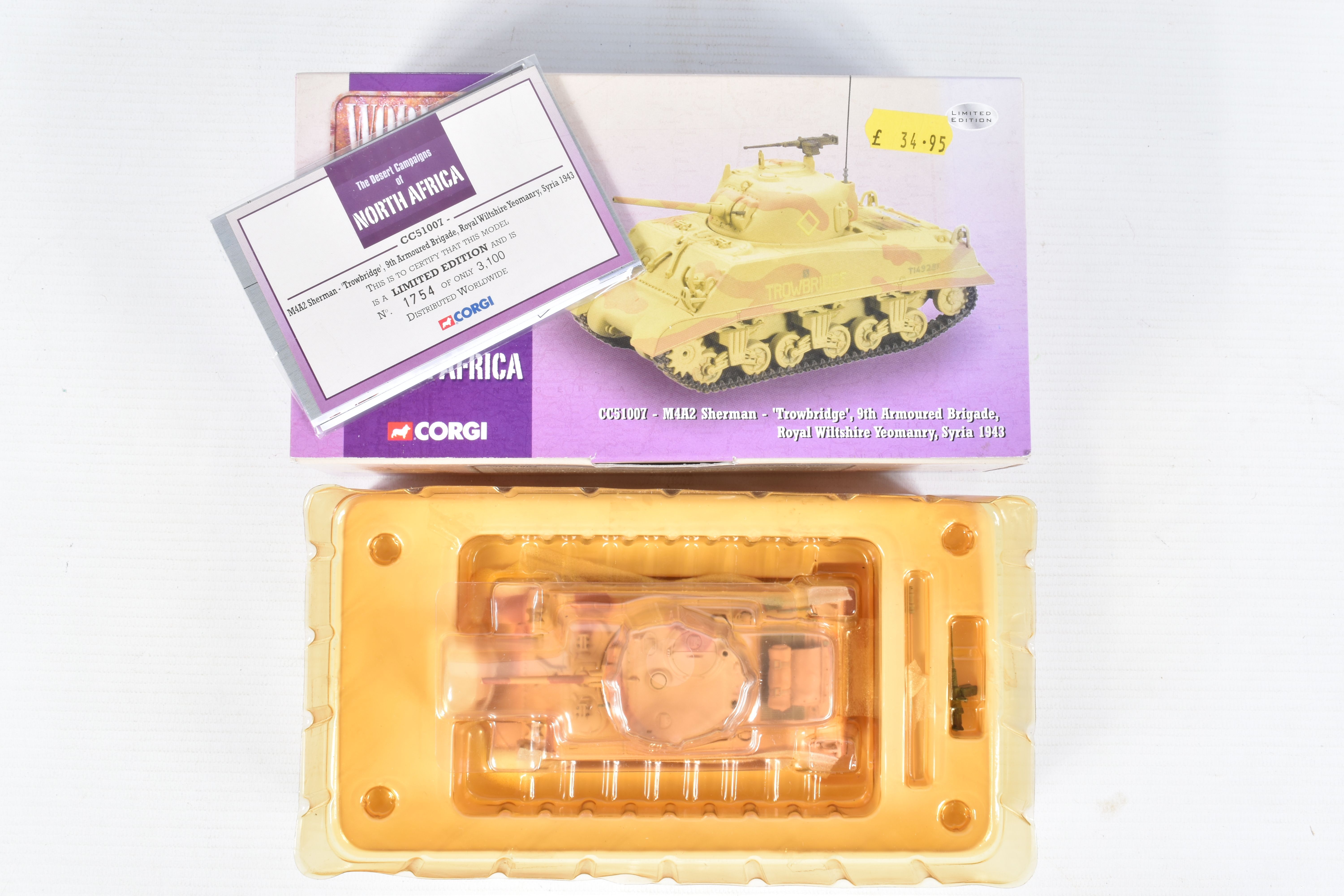 FOUR BOXED CORGI DIECAST MILITARY VEHICLES, the first a WWII Collection The Desert Campaigns of - Image 5 of 6