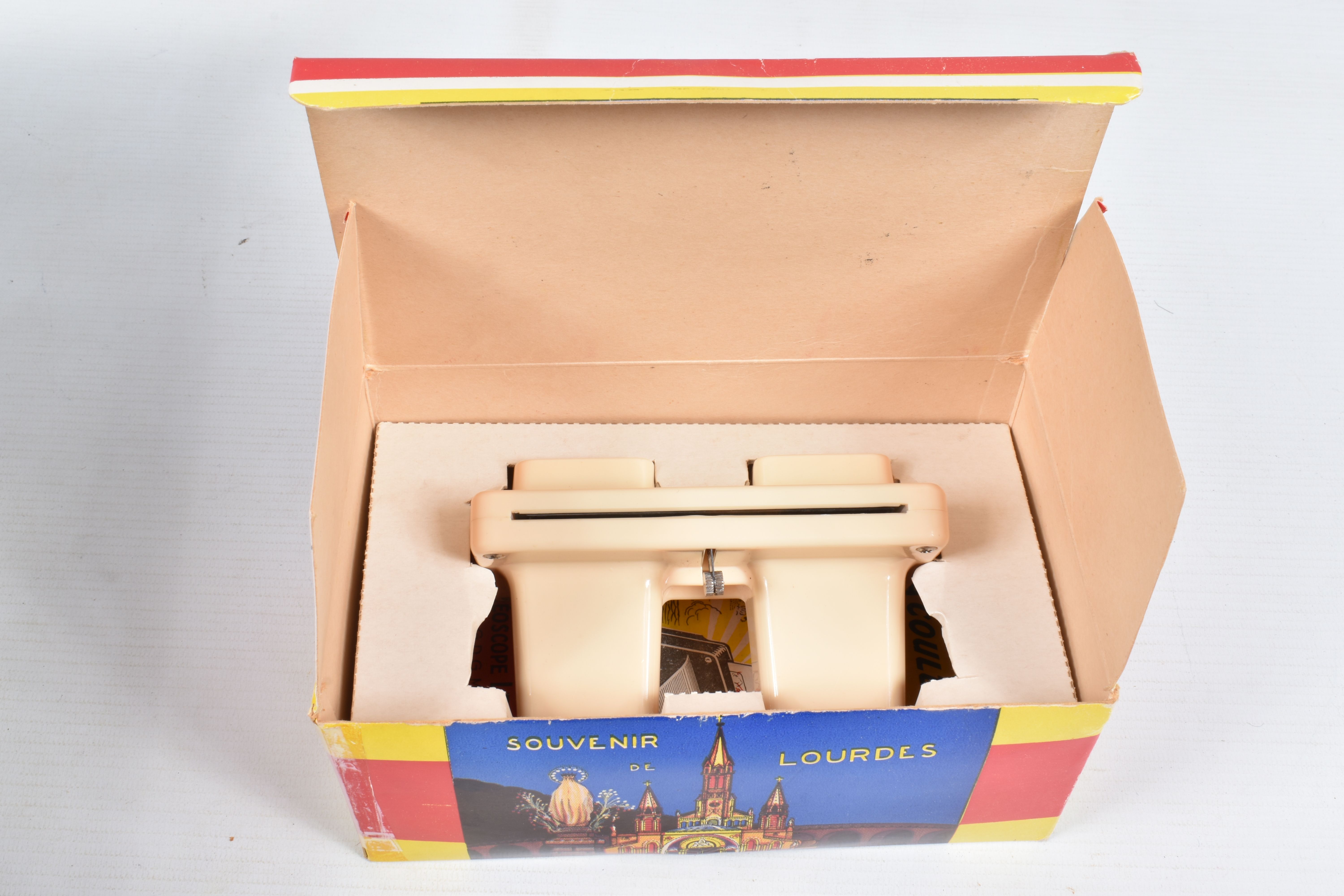 TWO BOXES OF FRENCH LESTRADE STEREOSCOPE VIEWERS AND VIEWS, comprising four boxed viewers, five - Image 6 of 9