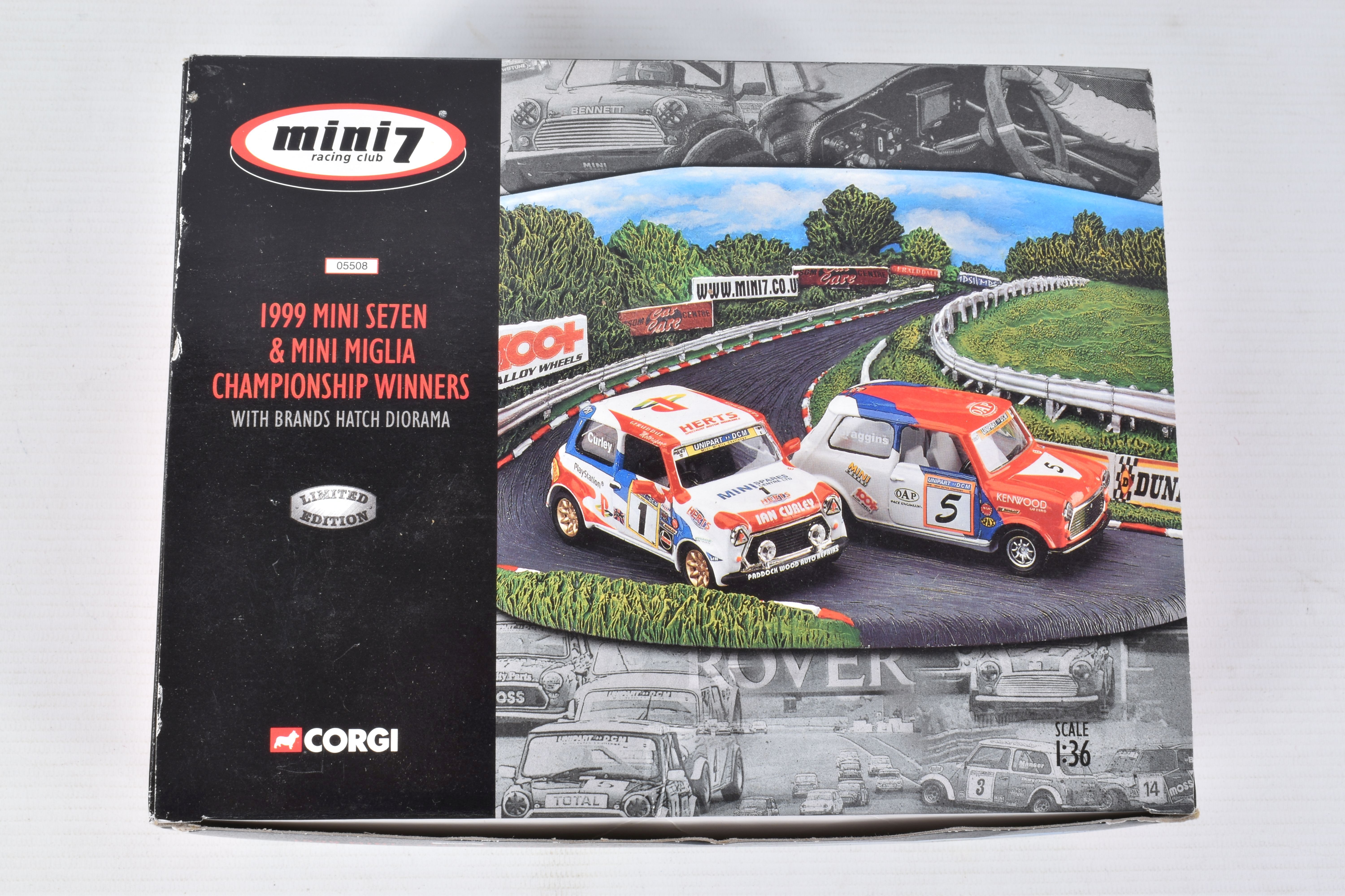 A COLLECTION OF CORGI MINI MODEL CARS, to include a limited edition Mini 7 1999 Mini Se7en & Mini - Image 2 of 10