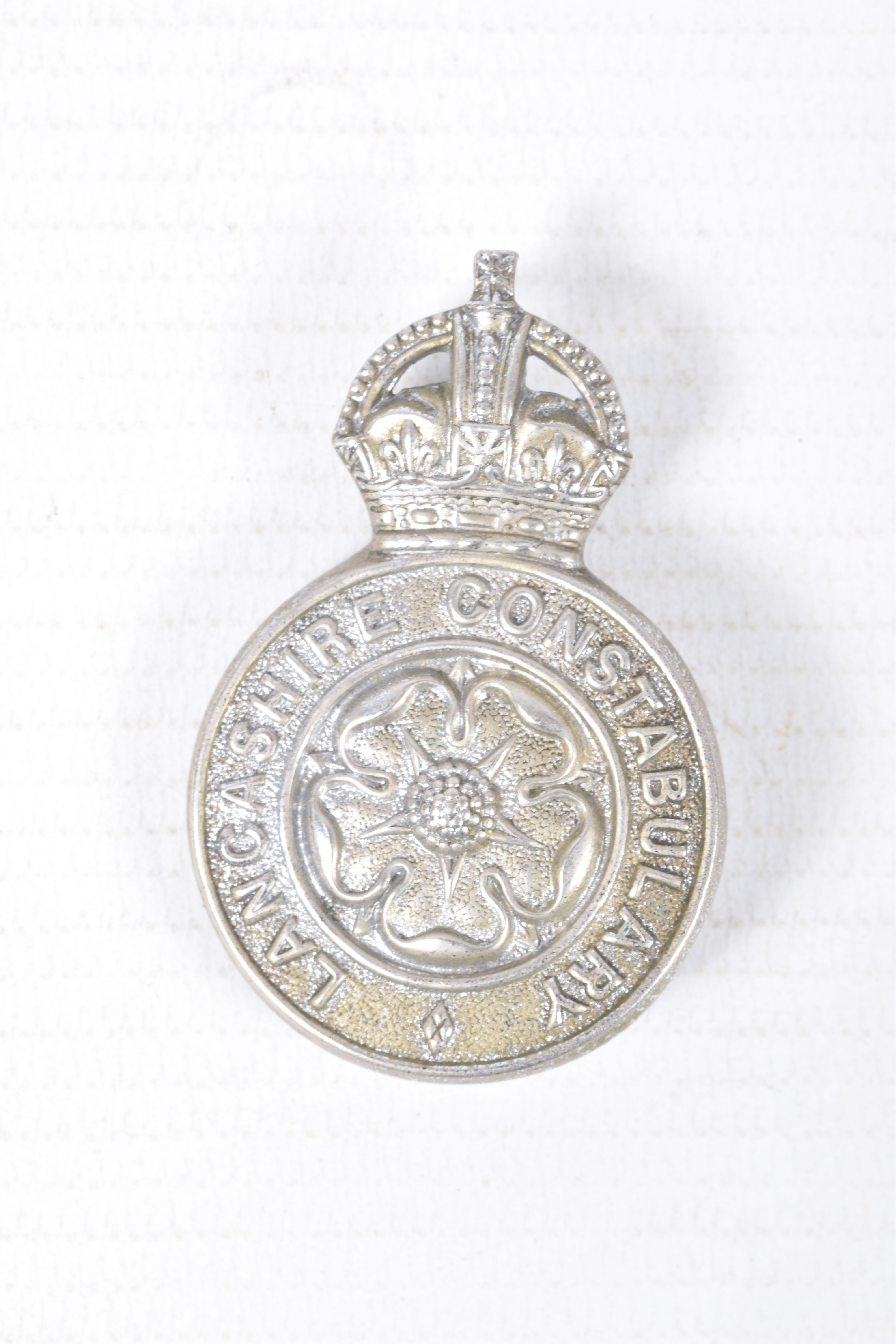 A POLICE LONG SERVICE MEDAL AND WWII DEFENCE MEDAL, police cap badge and epaulette numbers, the - Image 5 of 7