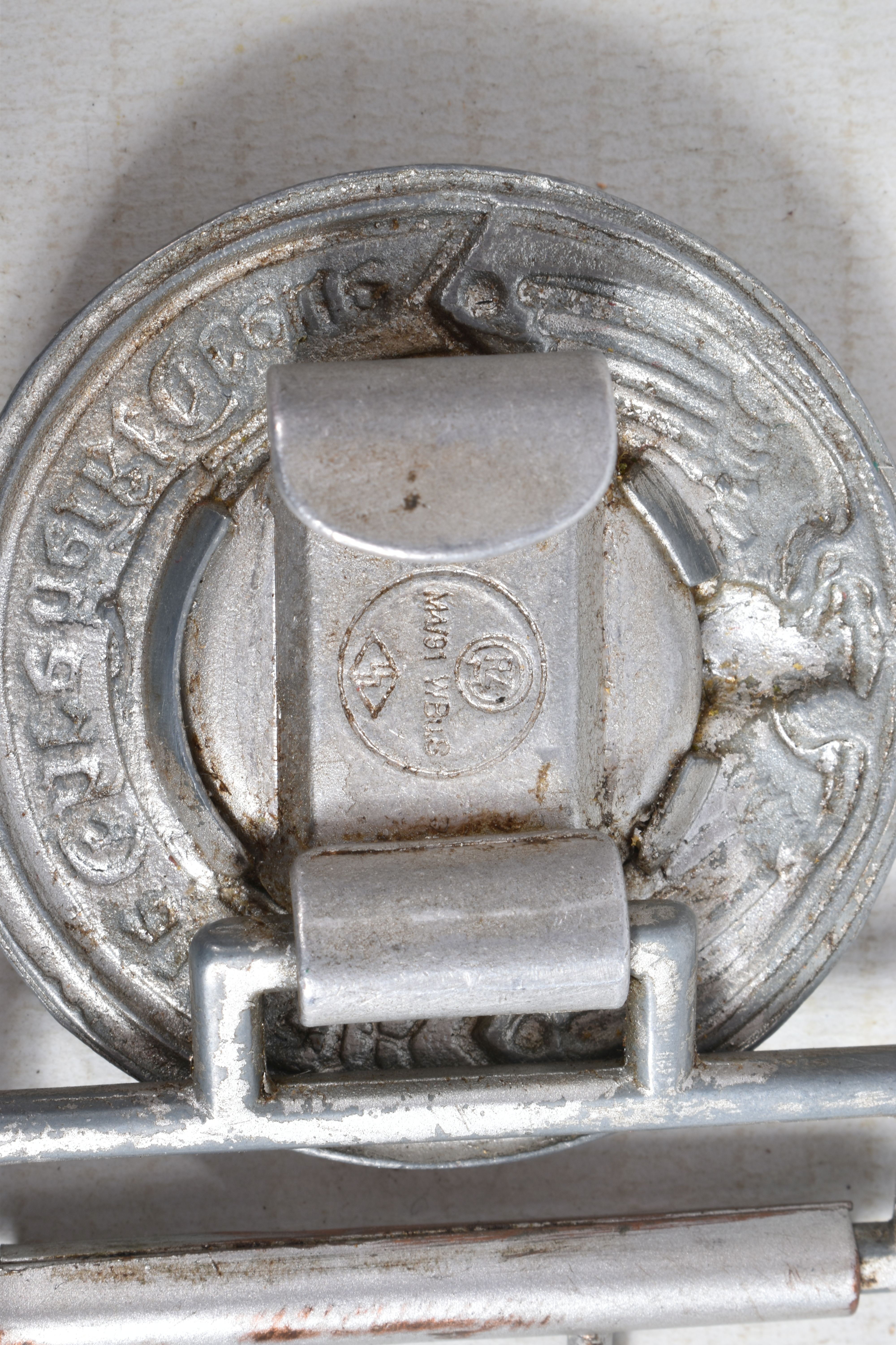 FOUR GERMAN WWII STYLE BELT BUCKLES, these buckles include one Luftwaffe and three SS buckles, the - Image 7 of 11