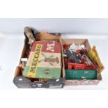 A QUANTITY OF ASSORTED TOYS AND GAMES, to include boxed Meccano No.3 set from the red and green era,