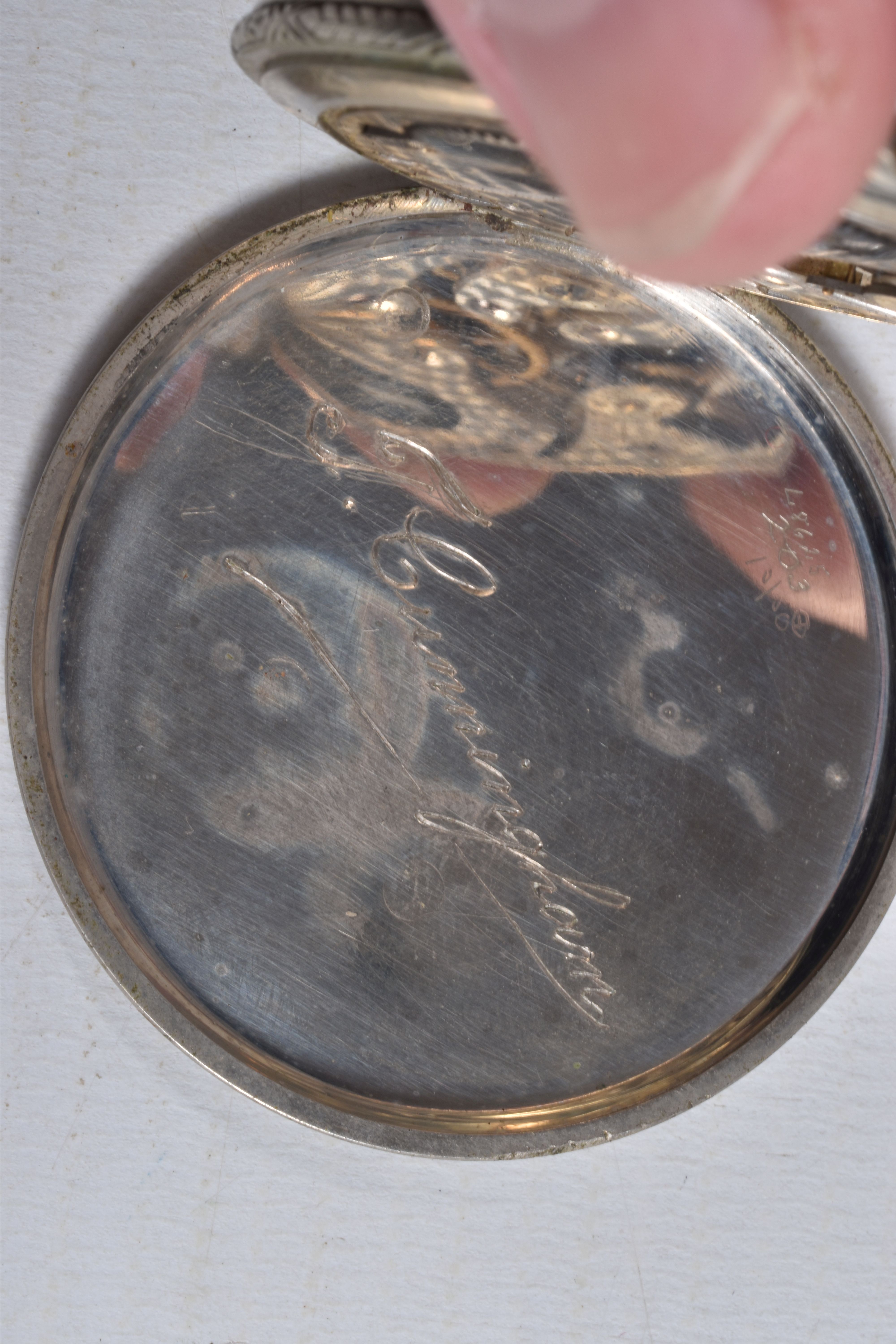 TWO POCKET WATCHES, to include a manual wind, open face pocket watch, bi-colour plated case, dial - Image 4 of 10