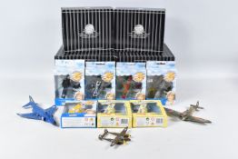 SIX BOXED MATCHBOX COLLECTIBLES PLATINUM EDITION MODELS, to include a Grumman F6F-5 Hellcat 92101, a