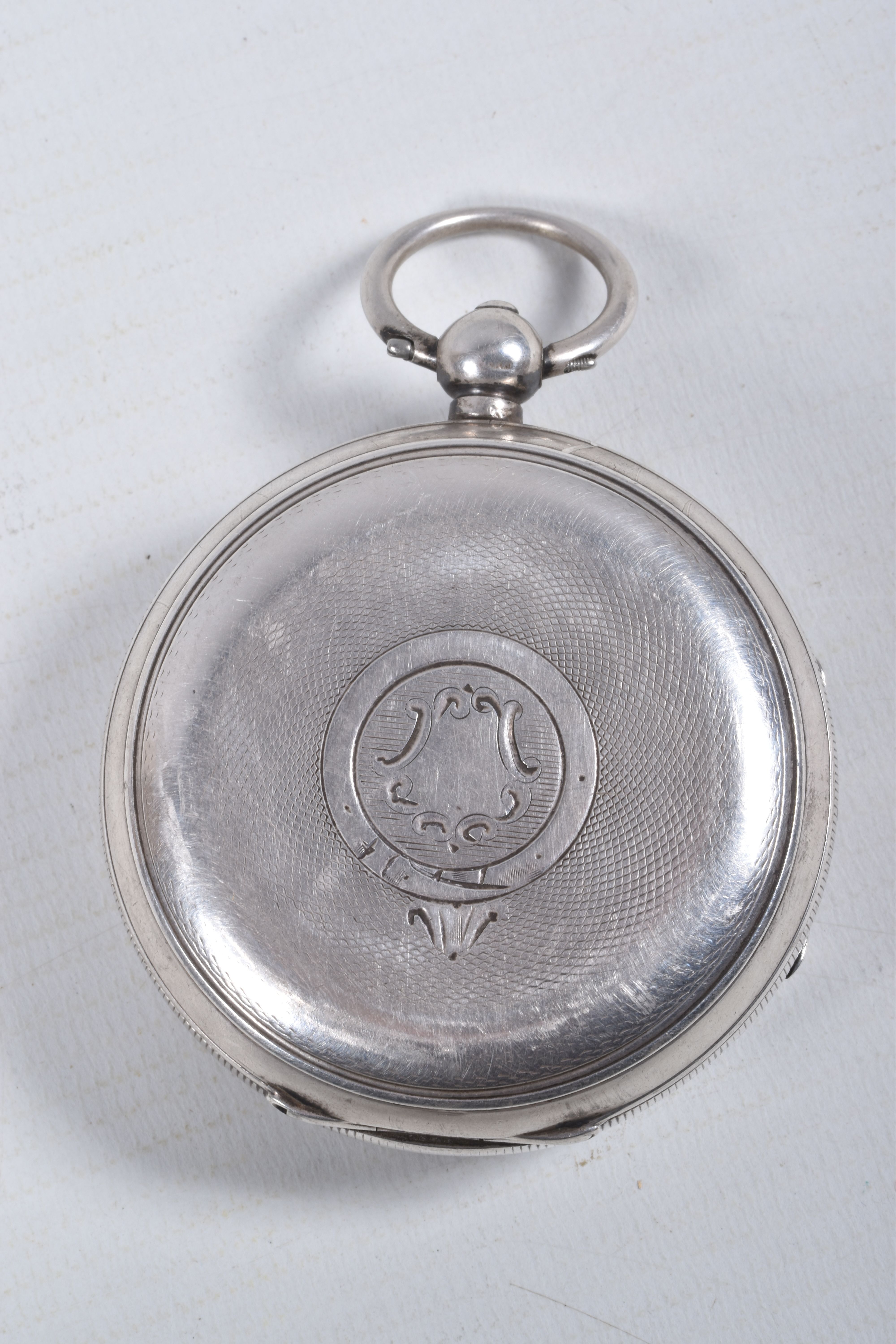 AN EARLY 20TH CENTURY, SILVER OPEN FACE POCKET WATCH, key wound, round white dial signed 'Improved - Image 5 of 8