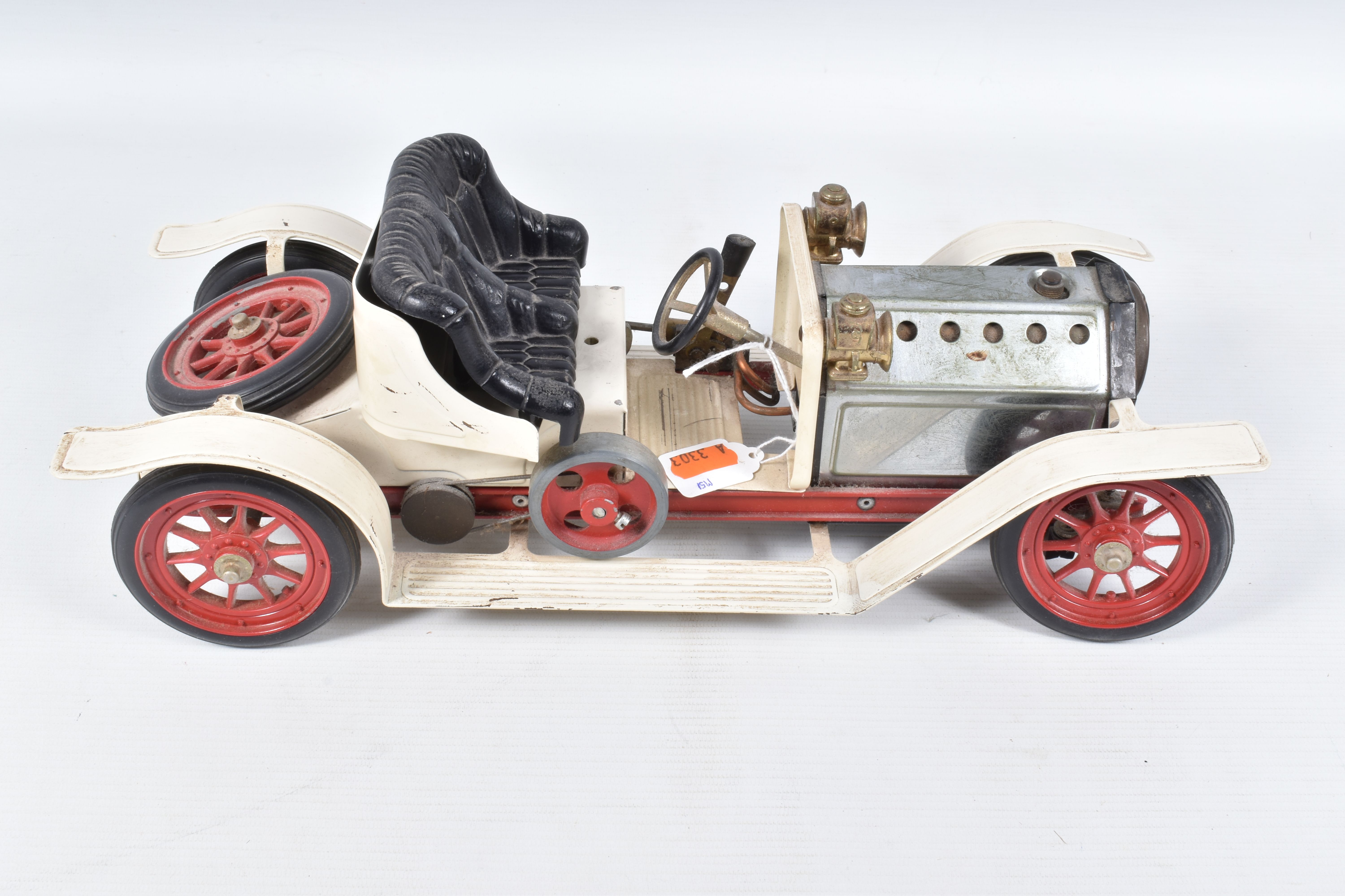 AN UNBOXED MAMOD LIVE STEAM ROADSTER, No.SA1, not tested , playworn condition with paint loss, - Image 4 of 6