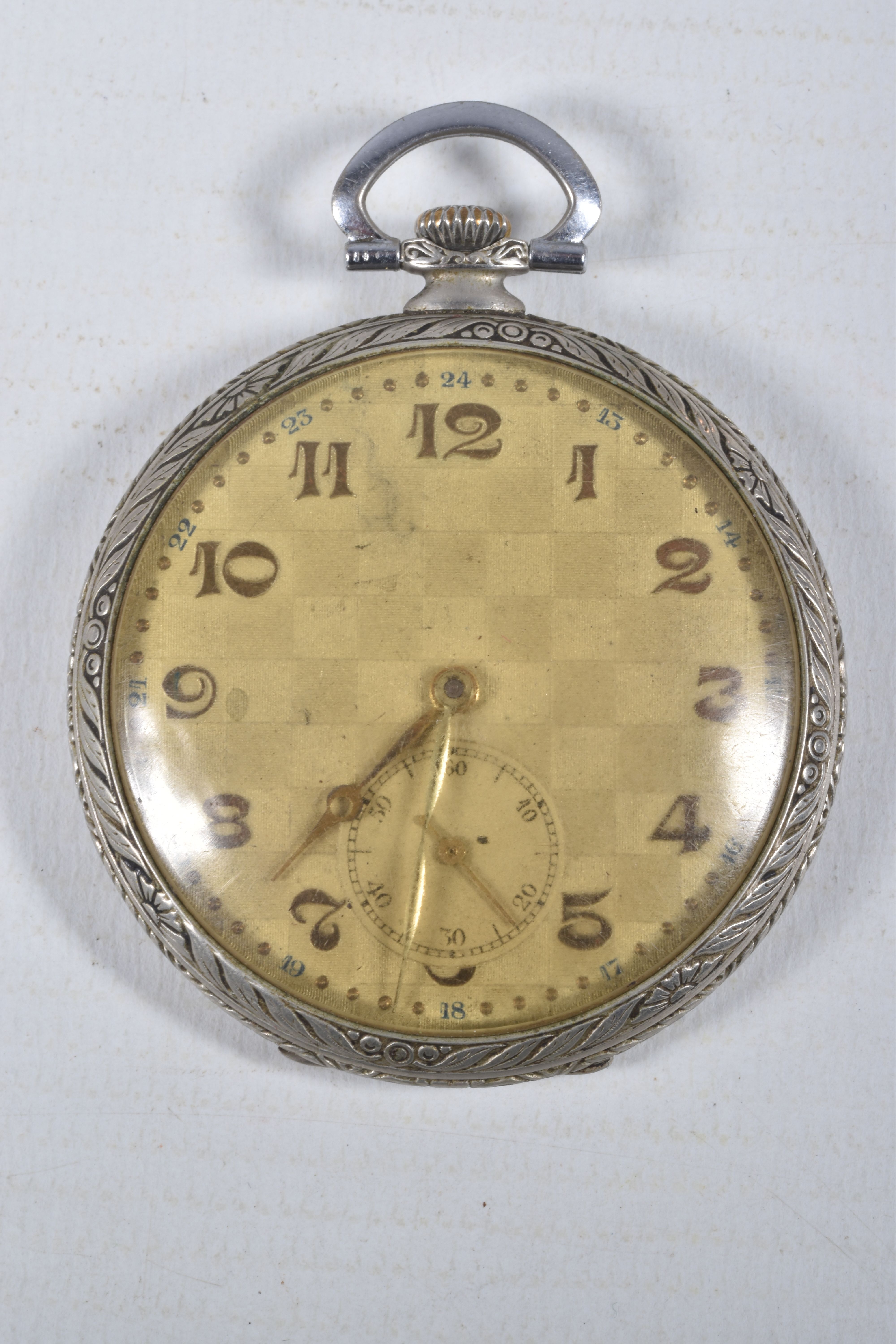 TWO POCKET WATCHES, to include a manual wind, open face pocket watch, bi-colour plated case, dial - Image 2 of 10