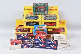 A QUANTITY OF BOXED DIECAST VEHICLES, to include four of Maisto Supercar Models, some of these are