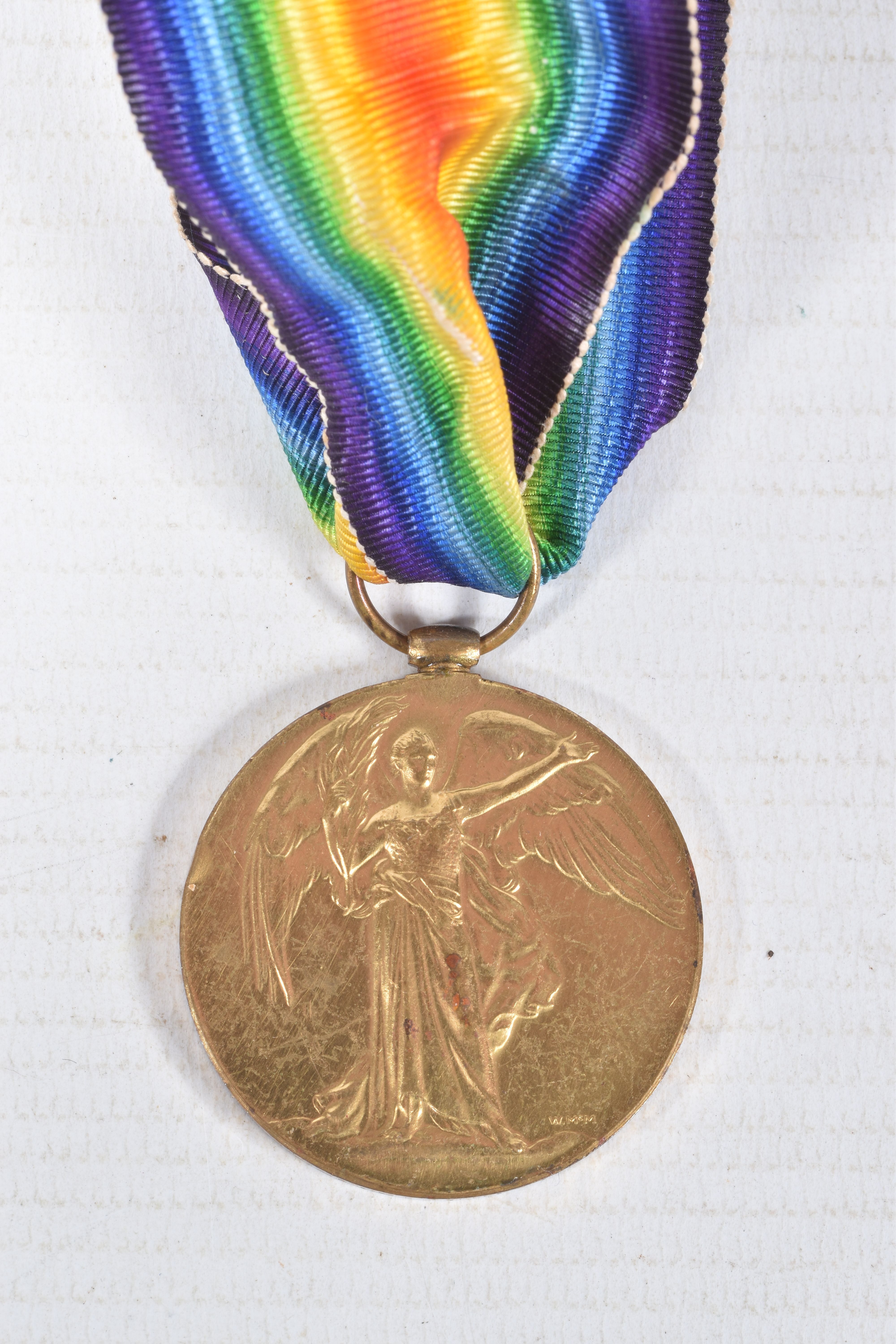A PAIR OF WWI MEDALS AND FOUR WWII MEDALS, the WWI medals are correctly named to private 99551 Afred - Image 10 of 13