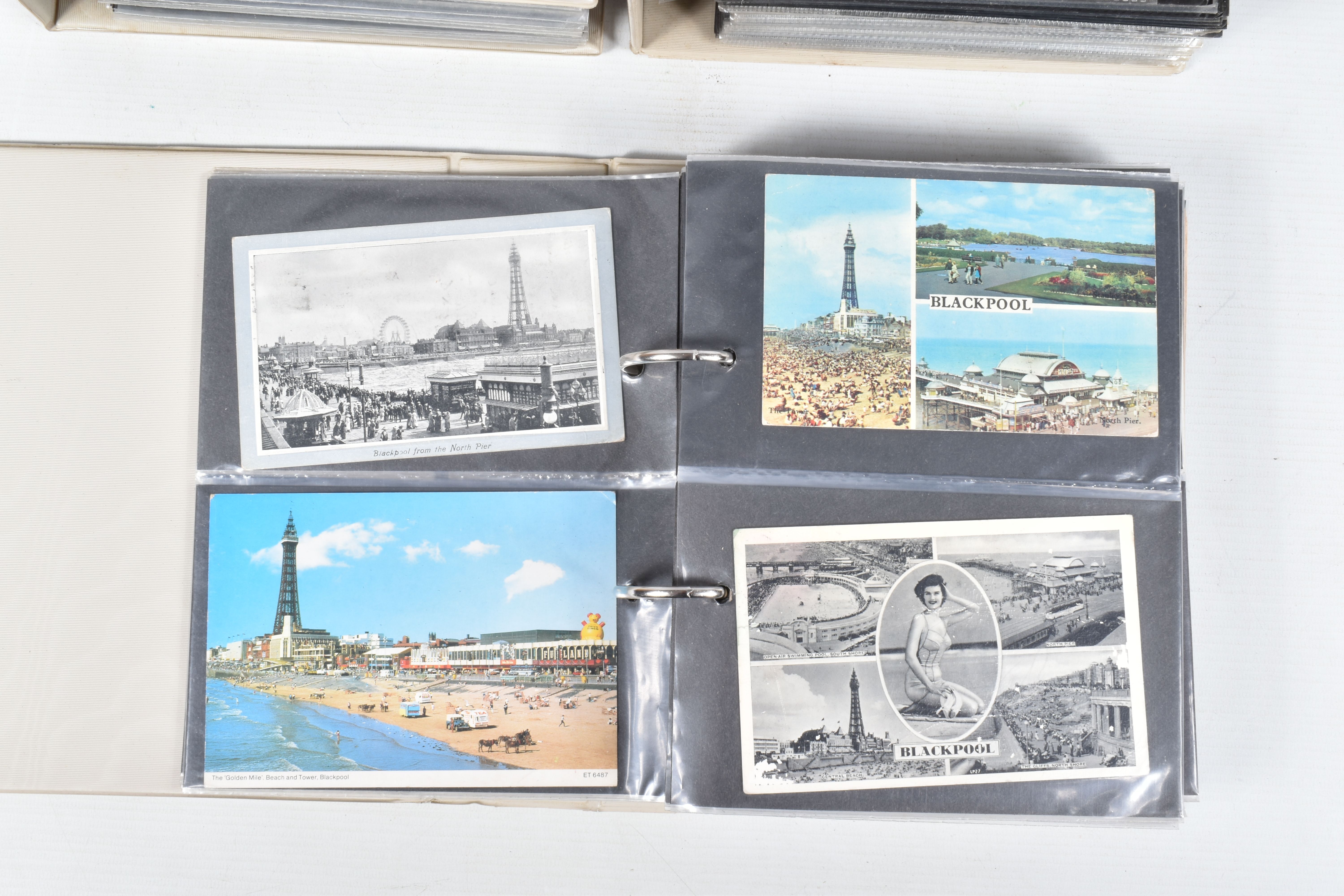 FIVE POSTCARD ALBUMS OF BLACKPOOL each containing approximately 150-200 cards per album, the - Image 2 of 11