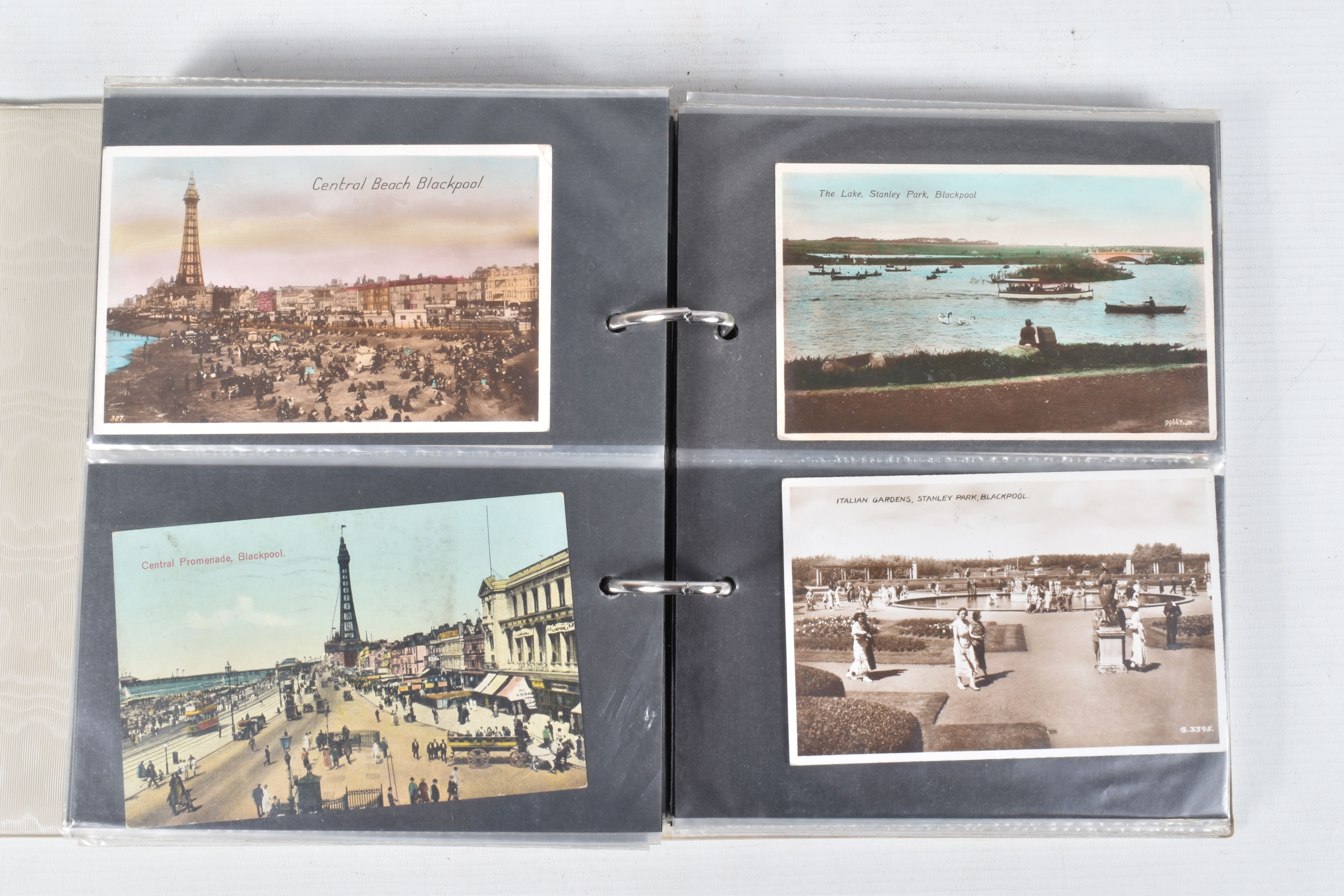 FIVE POSTCARD ALBUMS OF BLACKPOOL each containing approximately 150-200 cards per album, the - Image 7 of 11