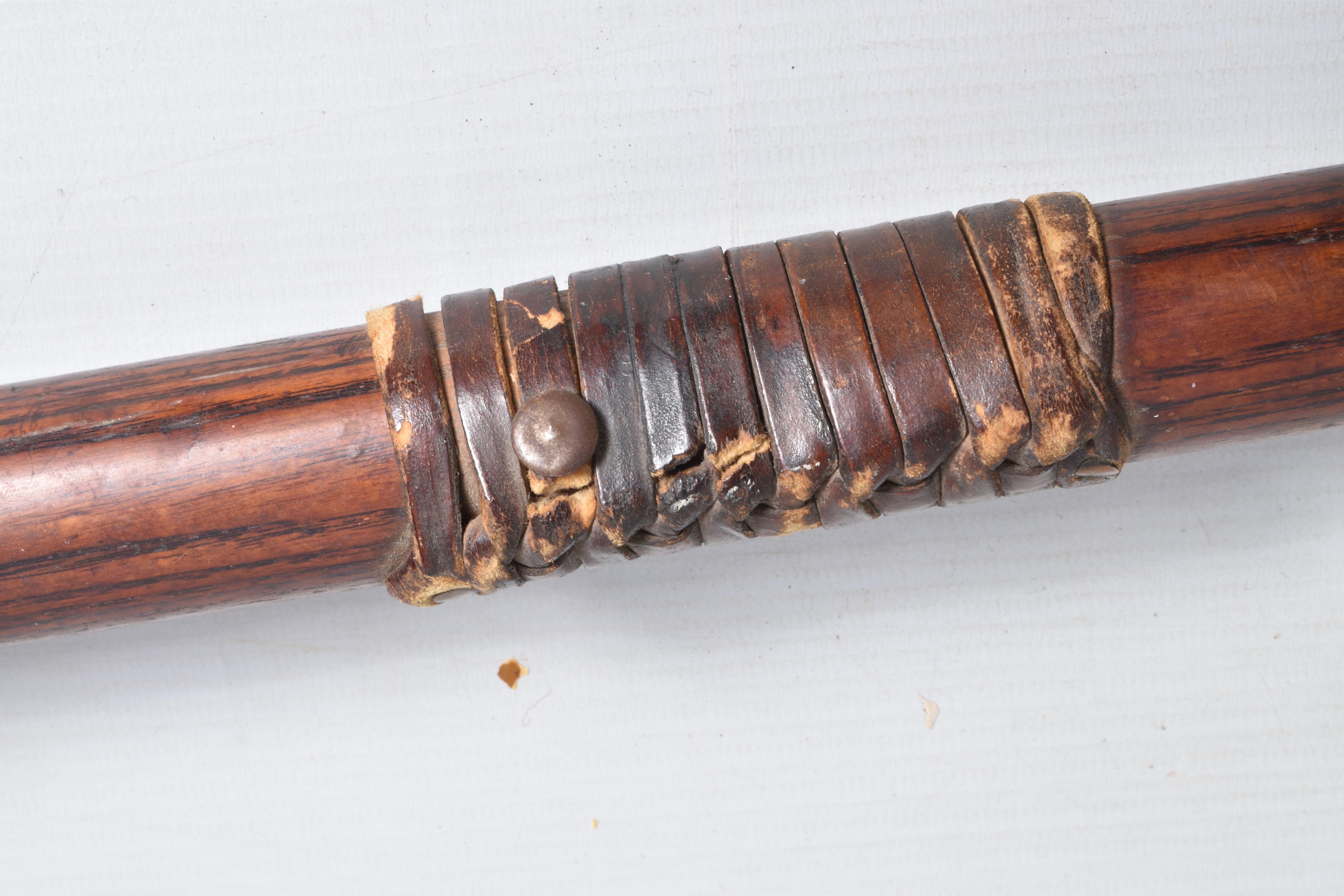 A LARGE 19TH CENTURY BOARDING STYLE PIKE/ CAVALRY LANCE, featuring an ash shaft with an off centre - Image 4 of 8