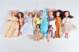 A QUANTITY OF ASSORTED 1960'S/1970'S DOLLS, 4 x Sindy marked '033055x' to back of head, two also