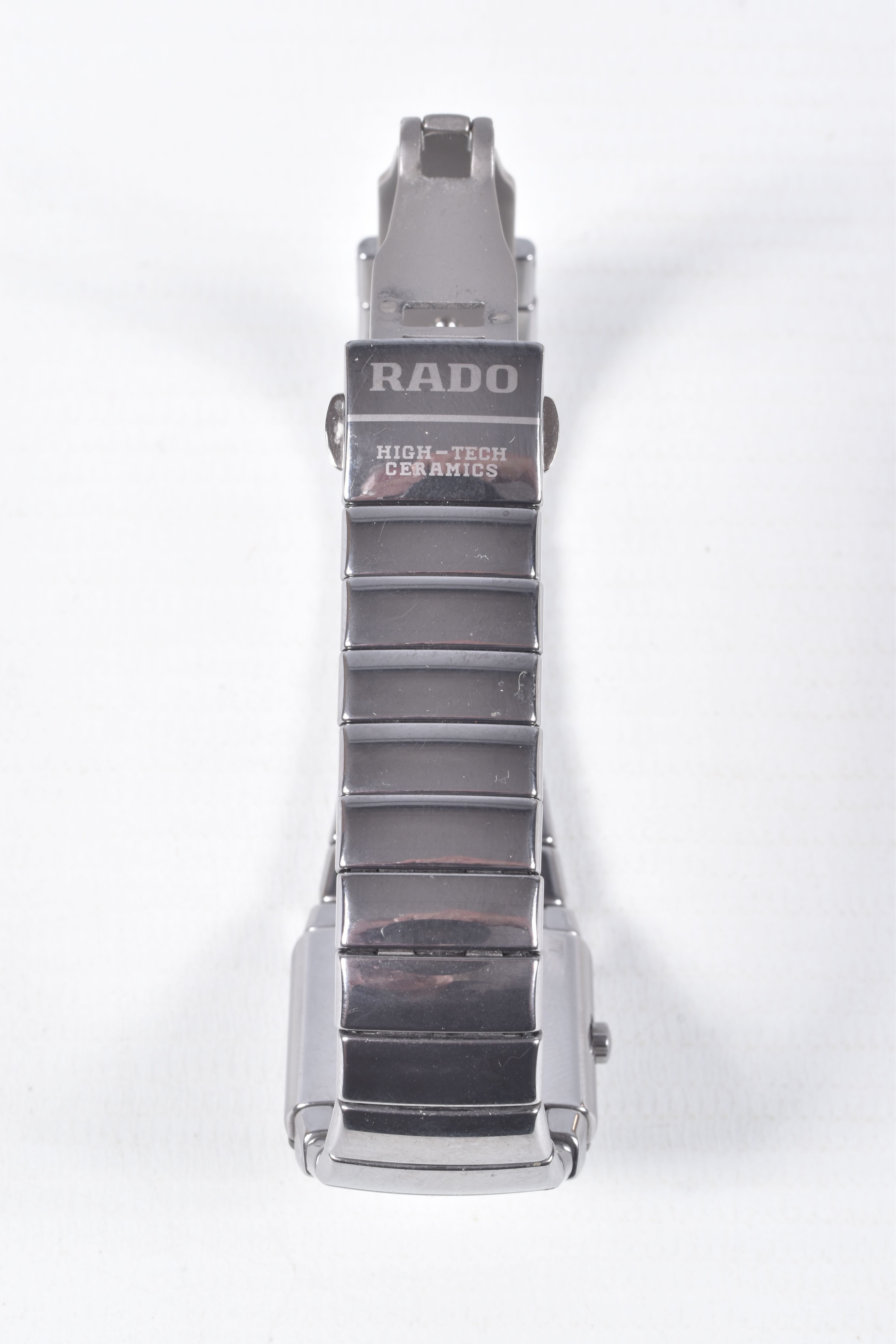 A LADIES 'RADO' WRISTWATCH, quartz movement, square silver dial signed 'Rado', spot markers and gold - Image 4 of 5