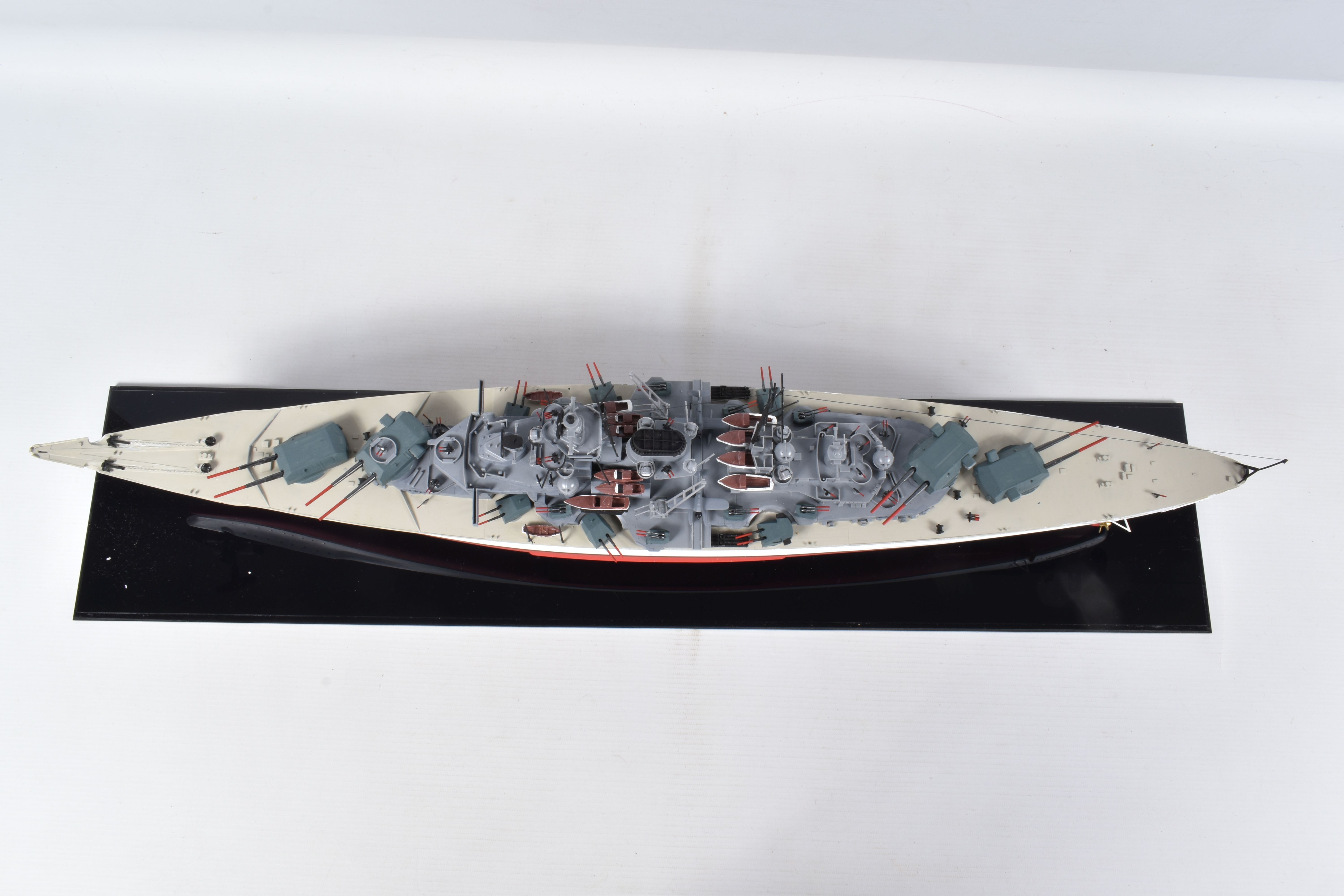 TWO CONSTRUCTED REVELL PLASTIC KITS OF GERMAN WARSHIPS BOTH HOUSED IN PERSPEX DISPLAY CASES, ' - Image 12 of 12