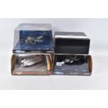 FOUR DIE-CAST CORGI AVIATION MODEL AIRCRAFTS, to include three 1:72 scale Corgi Aviation archive