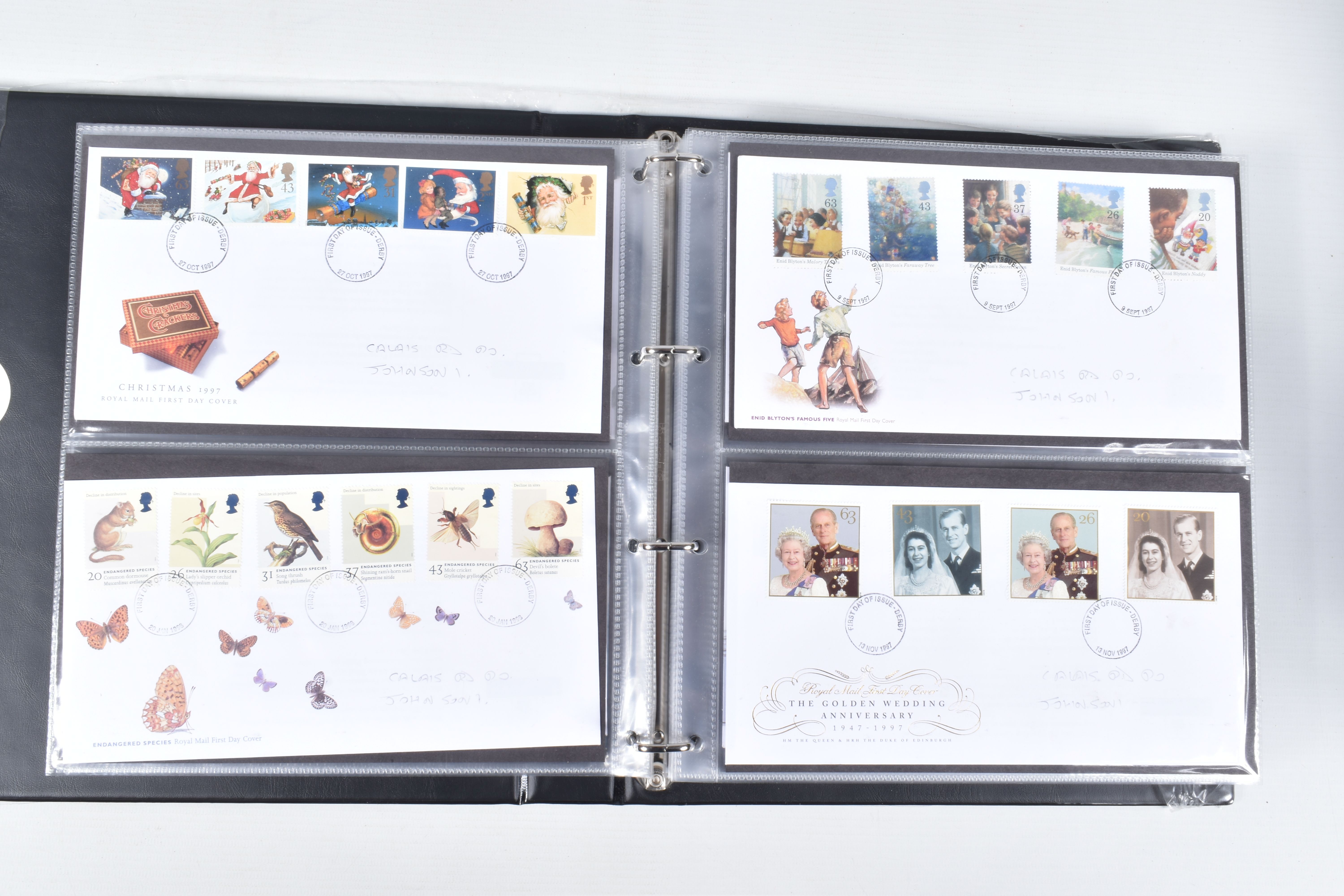 BOX OF STAMPS IN 8 ALBUMS.Mainly GB FDCs with the odd presentation pack, also worldwide general - Image 13 of 16