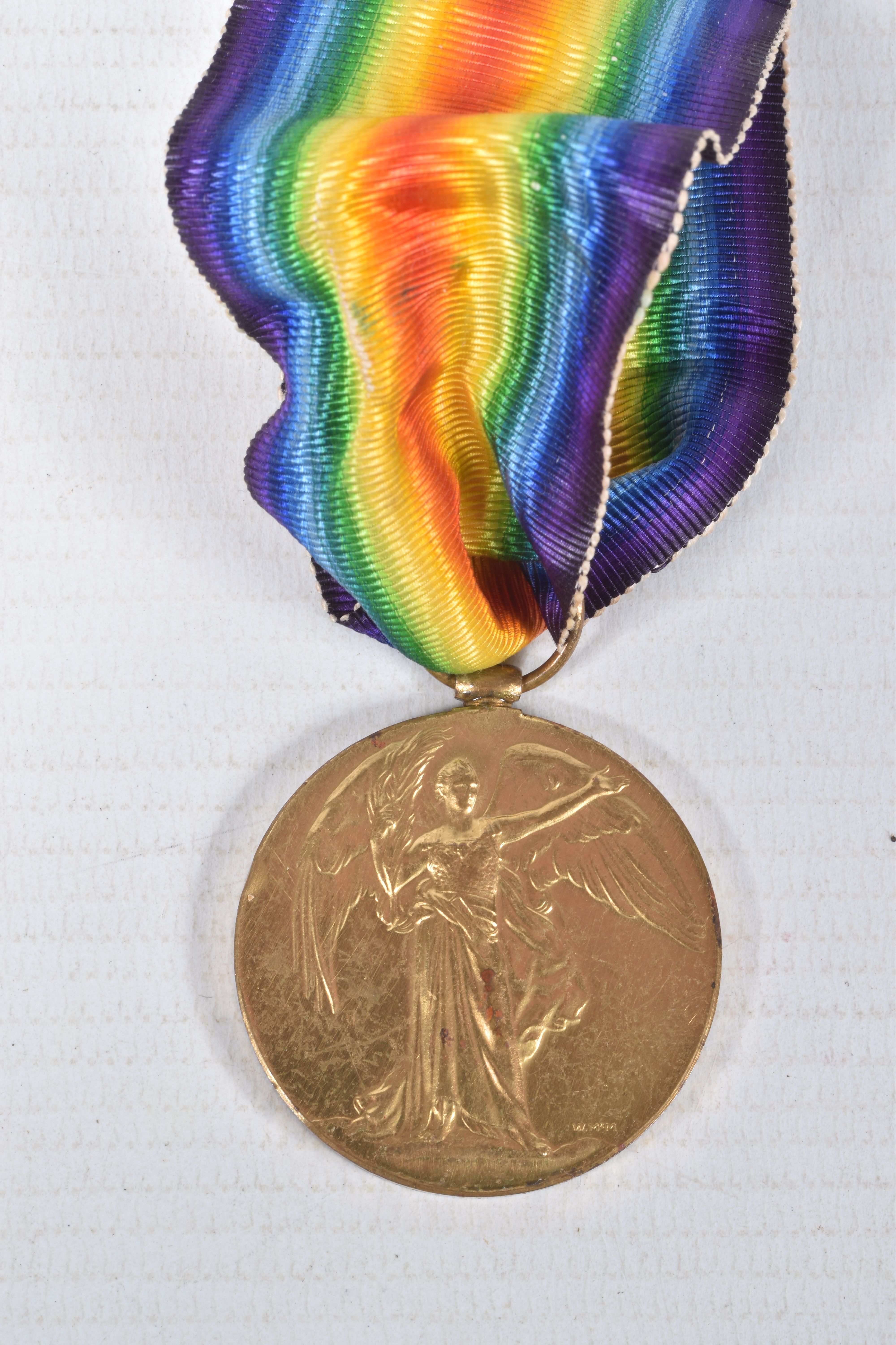 A PAIR OF WWI MEDALS AND FOUR WWII MEDALS, the WWI medals are correctly named to private 99551 Afred - Image 9 of 13