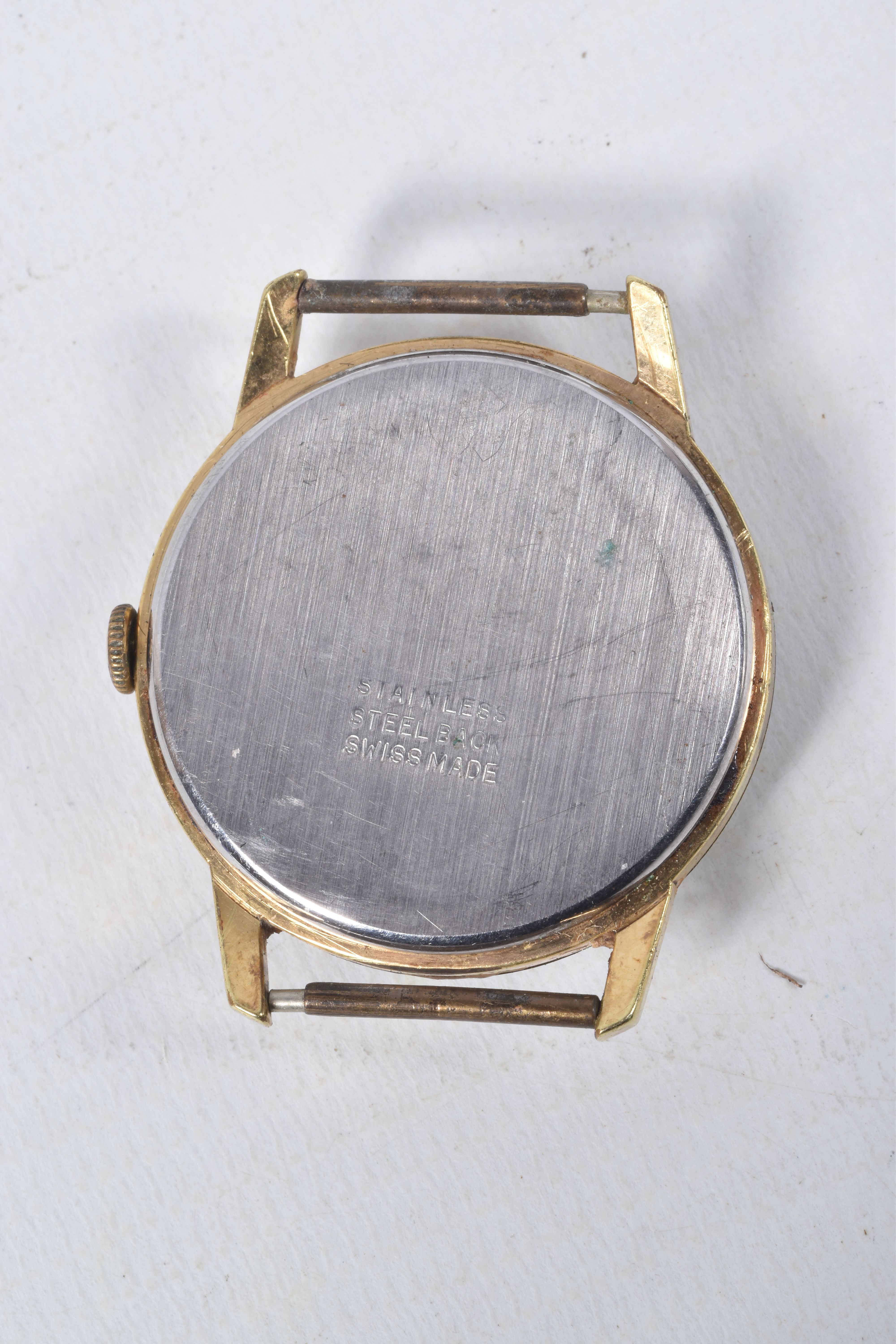 THREE WRISTWACTHES, to include a gold plated, manual wind 'Montine' watch head, a 'Polan' manual - Image 3 of 9