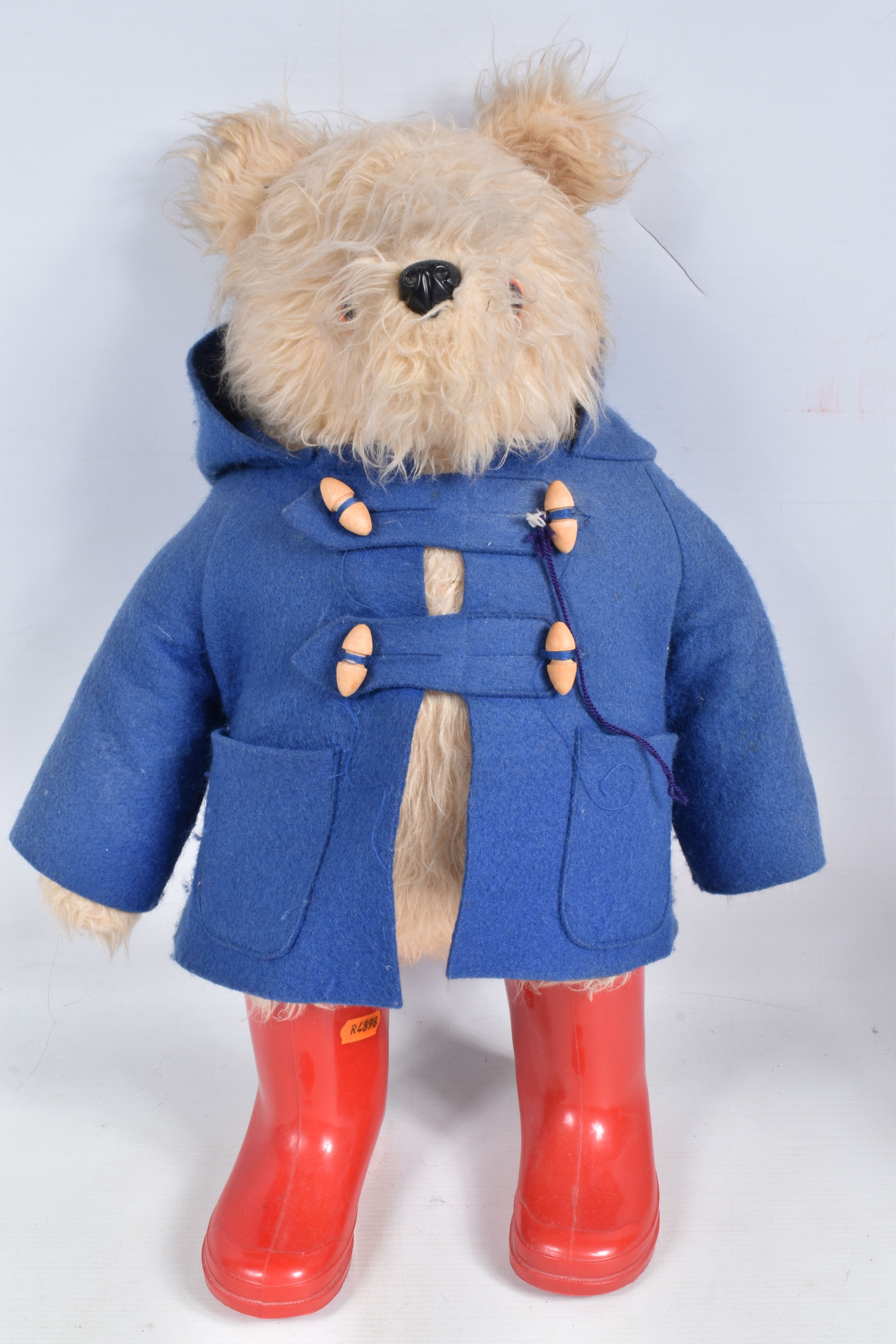 THREE GABRIELLE DESIGNS PADDINGTON BEAR SOFT TOYS, one with red duffle coat, black hat and blue - Image 2 of 10