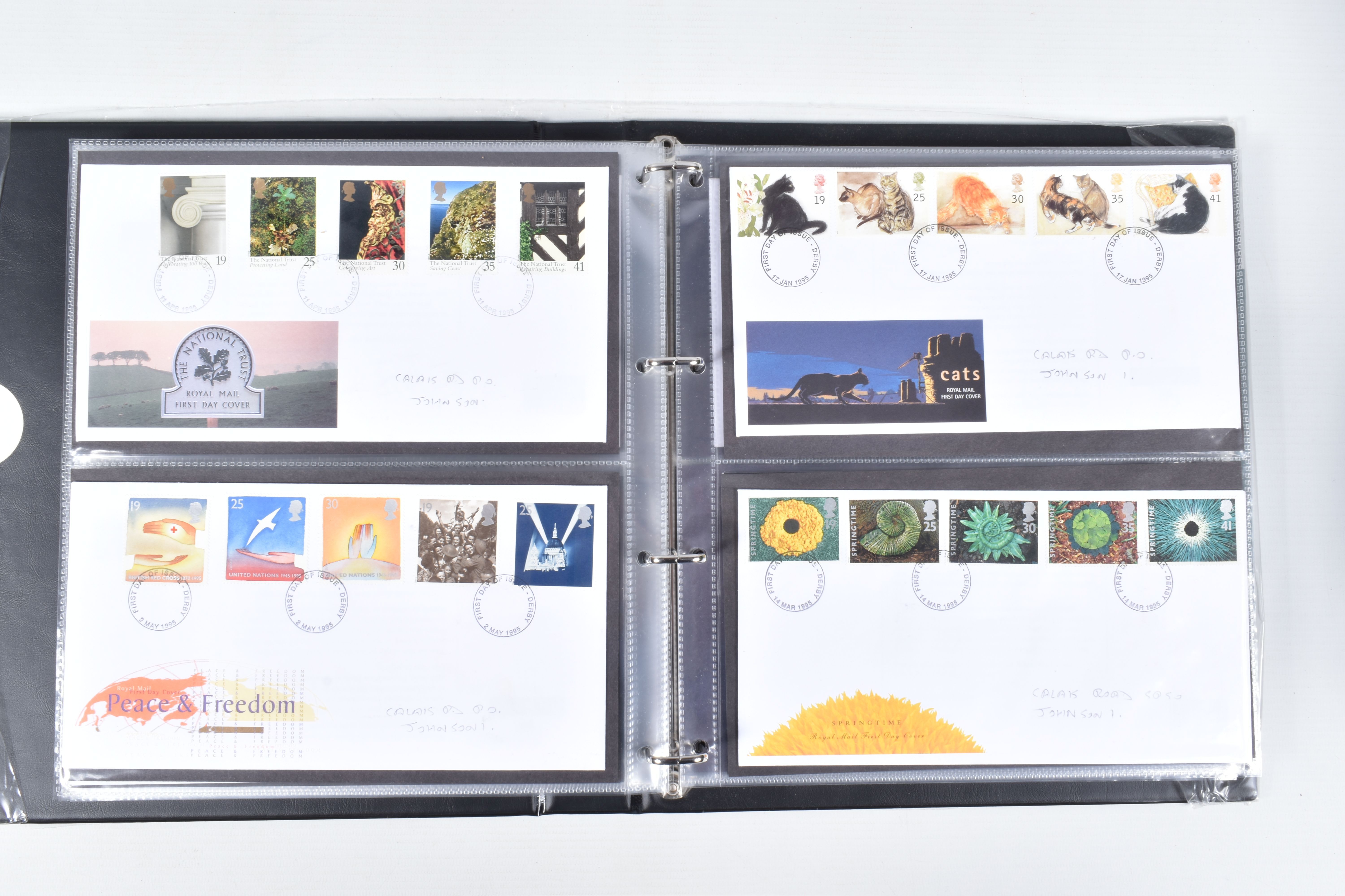 BOX OF STAMPS IN 8 ALBUMS.Mainly GB FDCs with the odd presentation pack, also worldwide general - Image 15 of 16