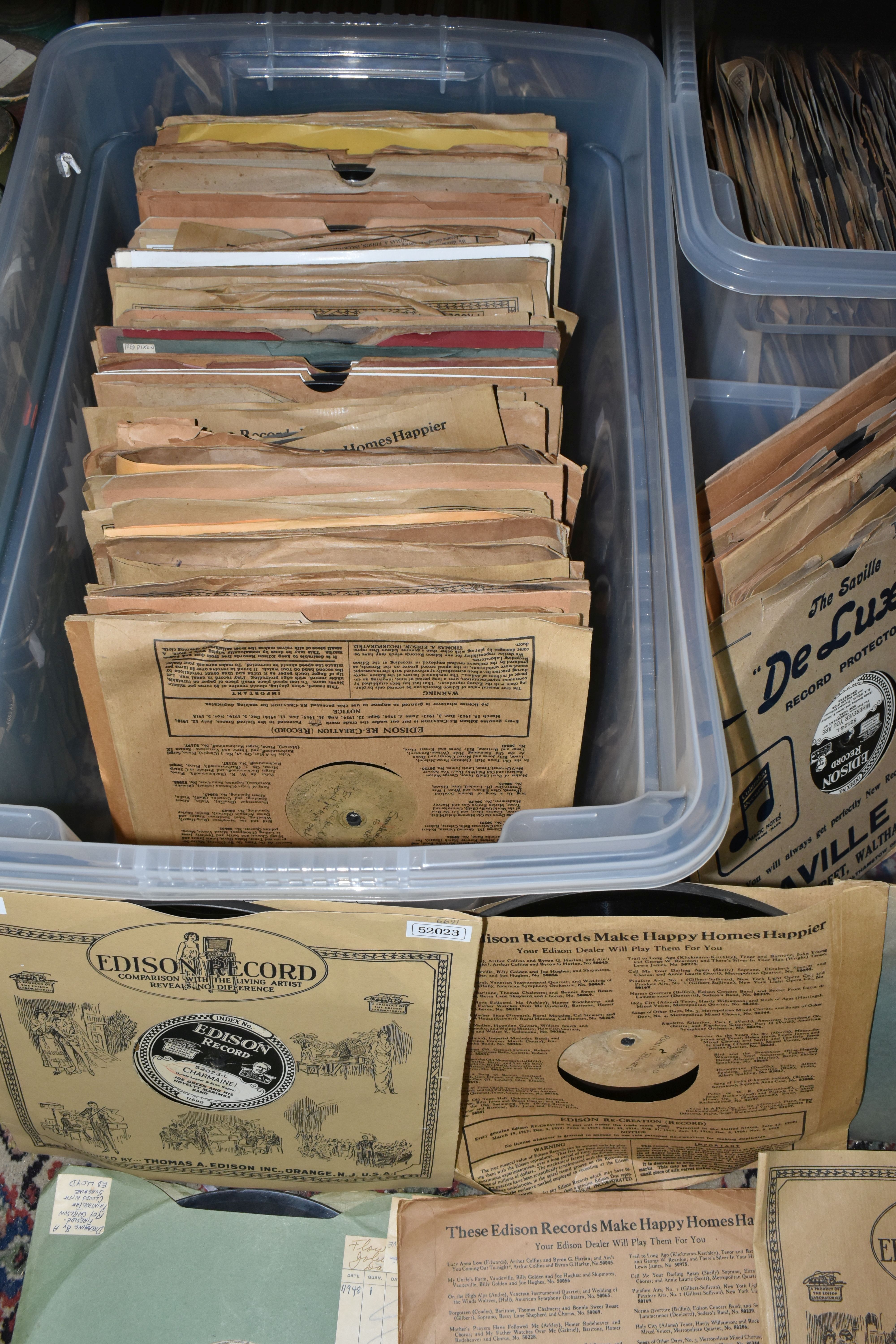 THREE BOXES OF EDISON DISC RECORDS, styles include jazz, ragtime, music hall etc - Image 3 of 6