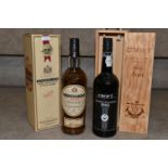 WHISKY & PORT comprising one bottle of KNOCKANDO 1976 Pure Single Malt Scotch Whisky, 40% vol.