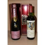 TWO BOTTLES OF Outstanding Wine comprising one bottle of CHATEAU MOUTON ROTHSCHILD PAUILLAC