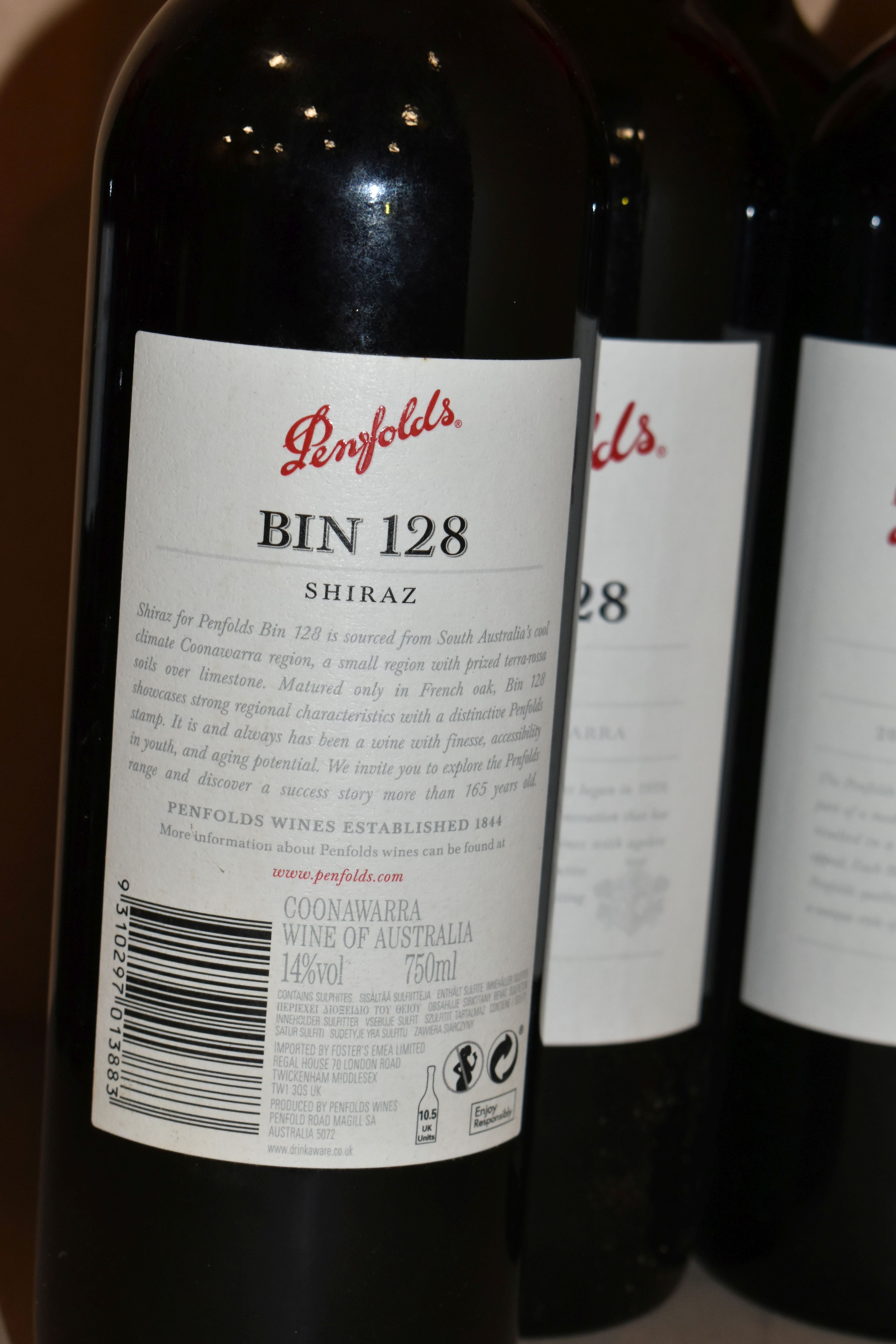 WINE, Six Bottles of PENFOLDS BIN 128 SHIRAZ COONAWARA 2009 (Aus) 14% vol. 750ml, all seal intact - Image 2 of 3