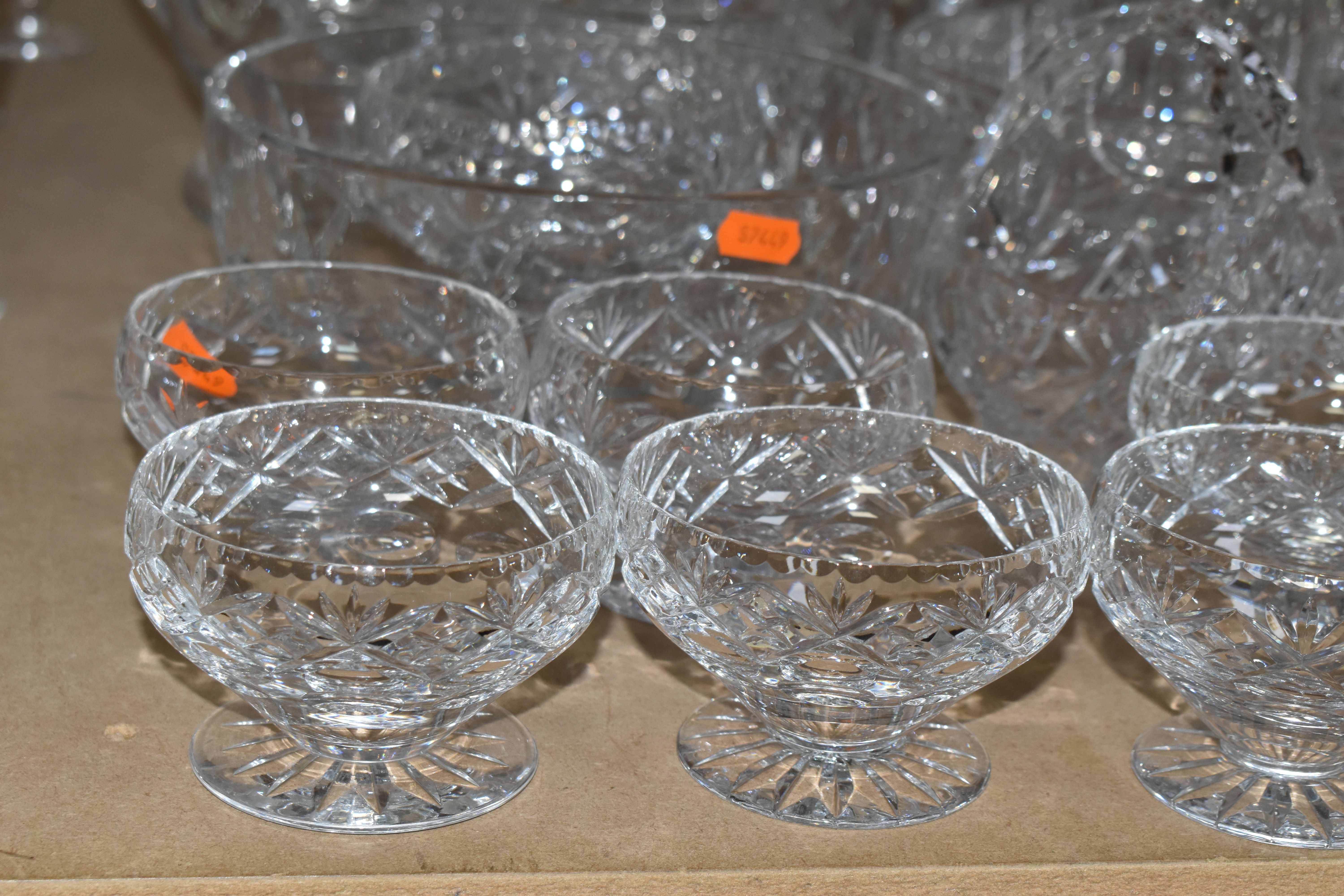 A SELECTION OF CUT GLASS BOWLS, VASES AND WATER JUGS ETC, to include Stuart, Thomas Webb and Royal - Image 2 of 7
