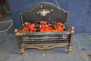 A BERRY MAGICOAL 513 LINCOLN COAL EFFECT ELECTRIC FIRE with amber crystal 'coals', three bars on two